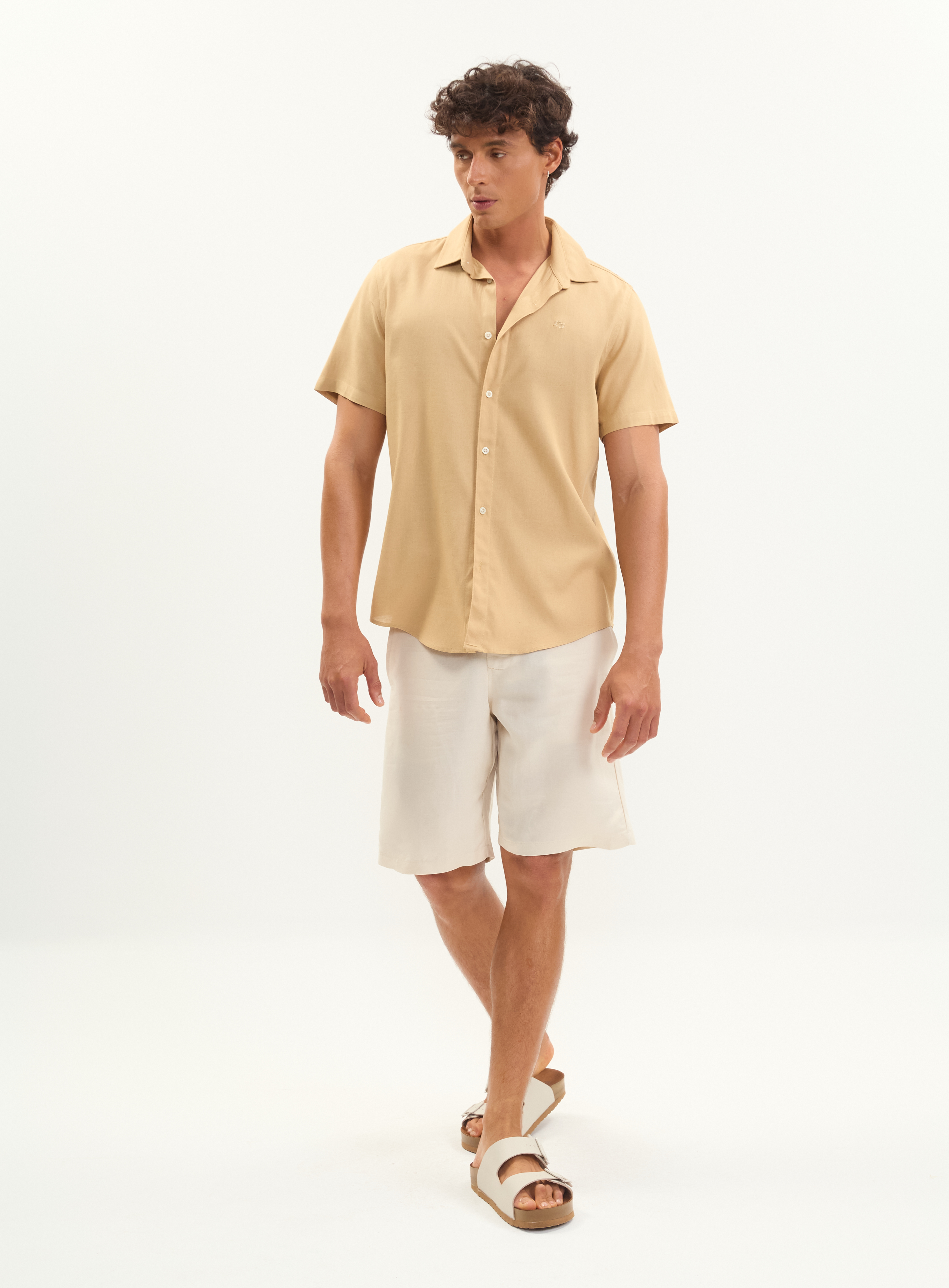 CAMISA LINHO RELAX G BEGE FLAVO