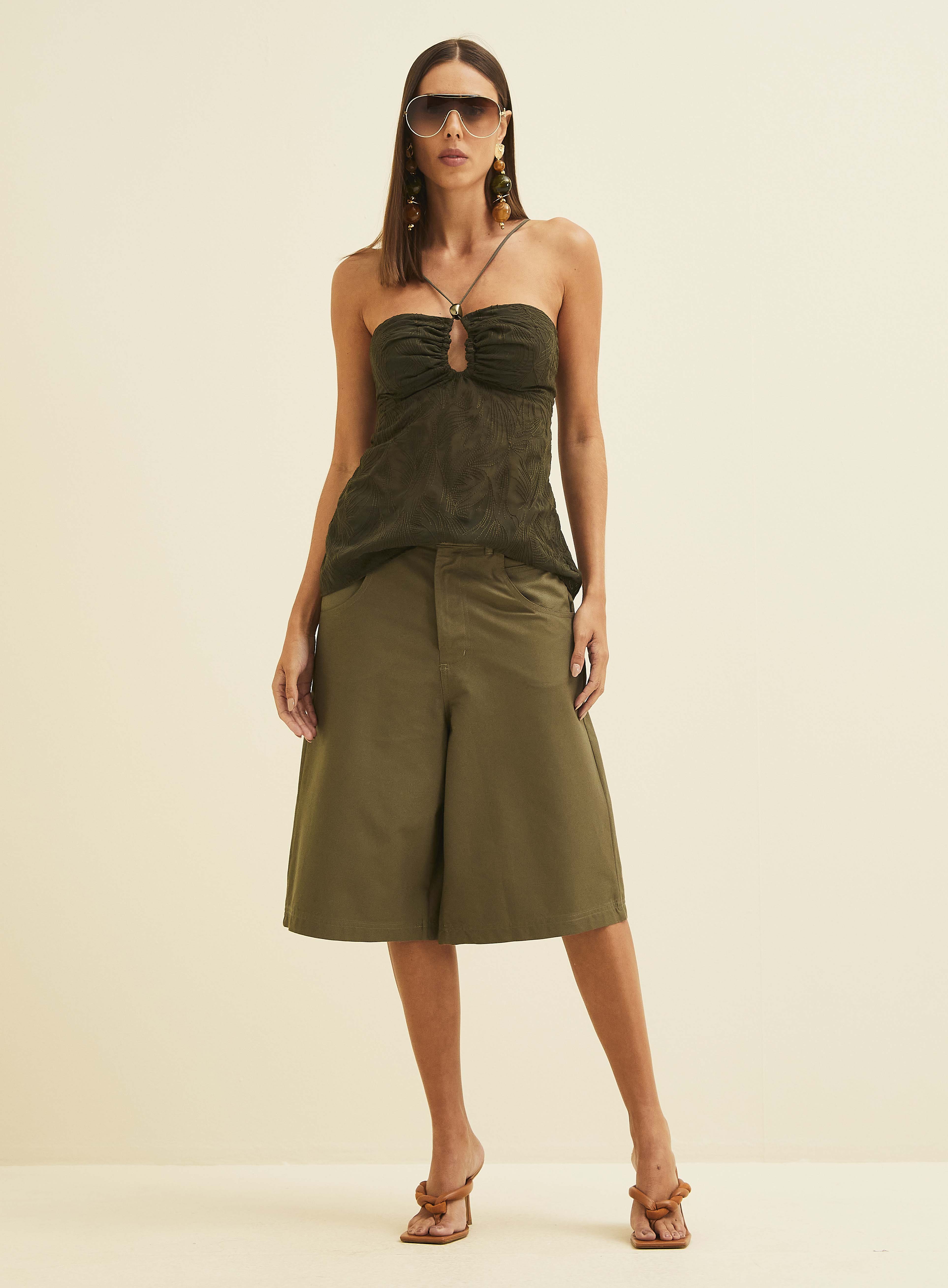 BLUSA BORDADA PP VERDE BIOSPHERE