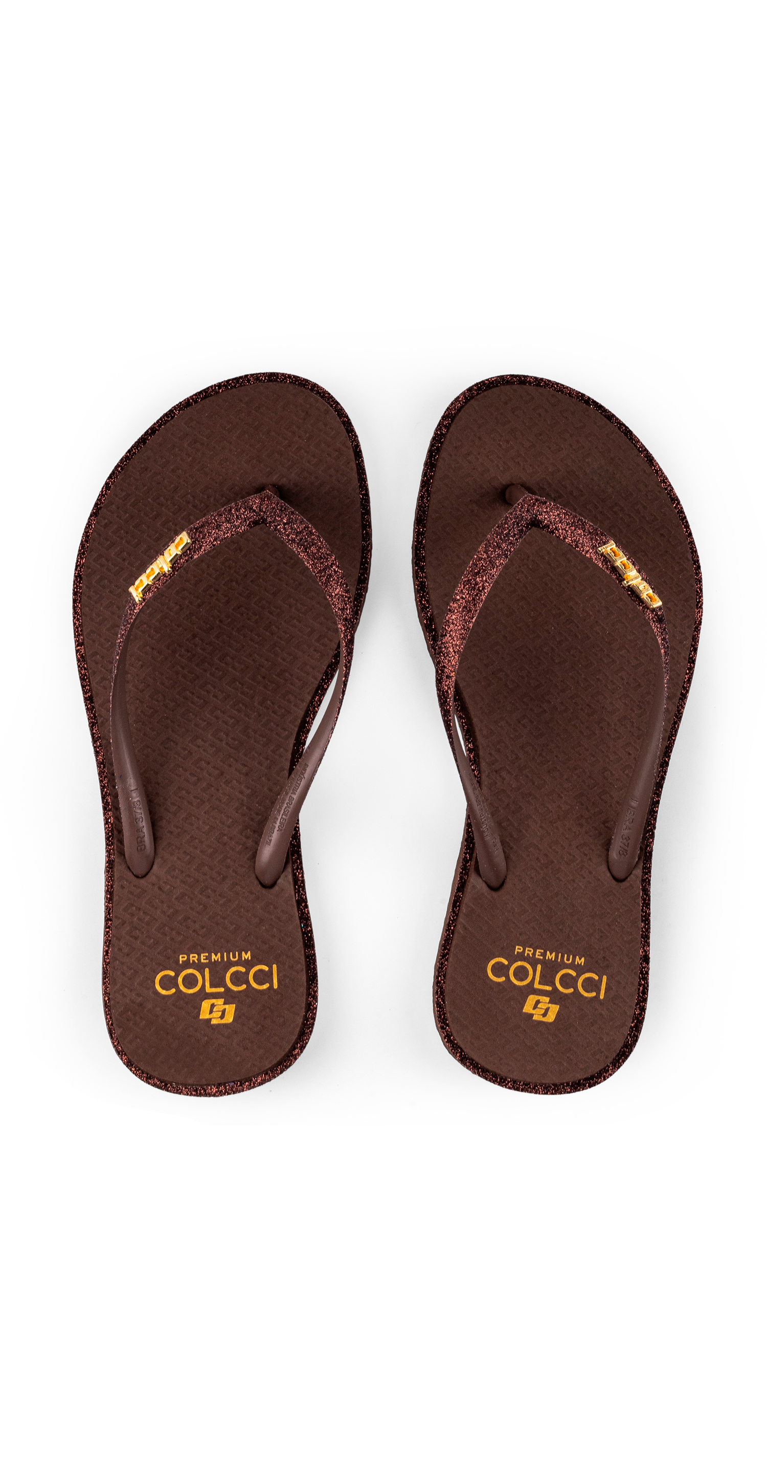 CHINELO COLCCI GLITTER SLIM - PILOTO 35-36 HOLOGRA