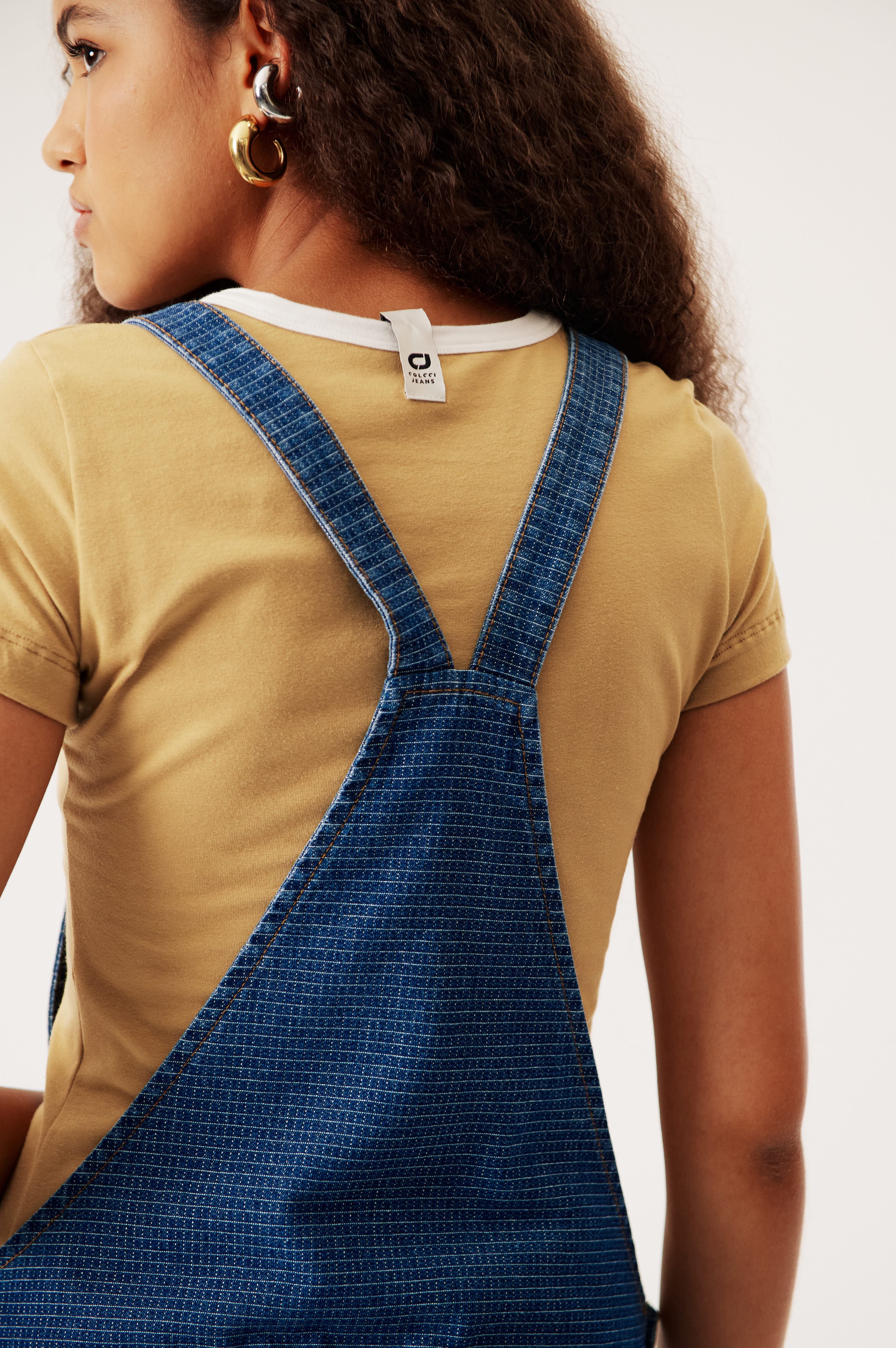 SALOPETE JEANS MAQUINETADA P INDIGO