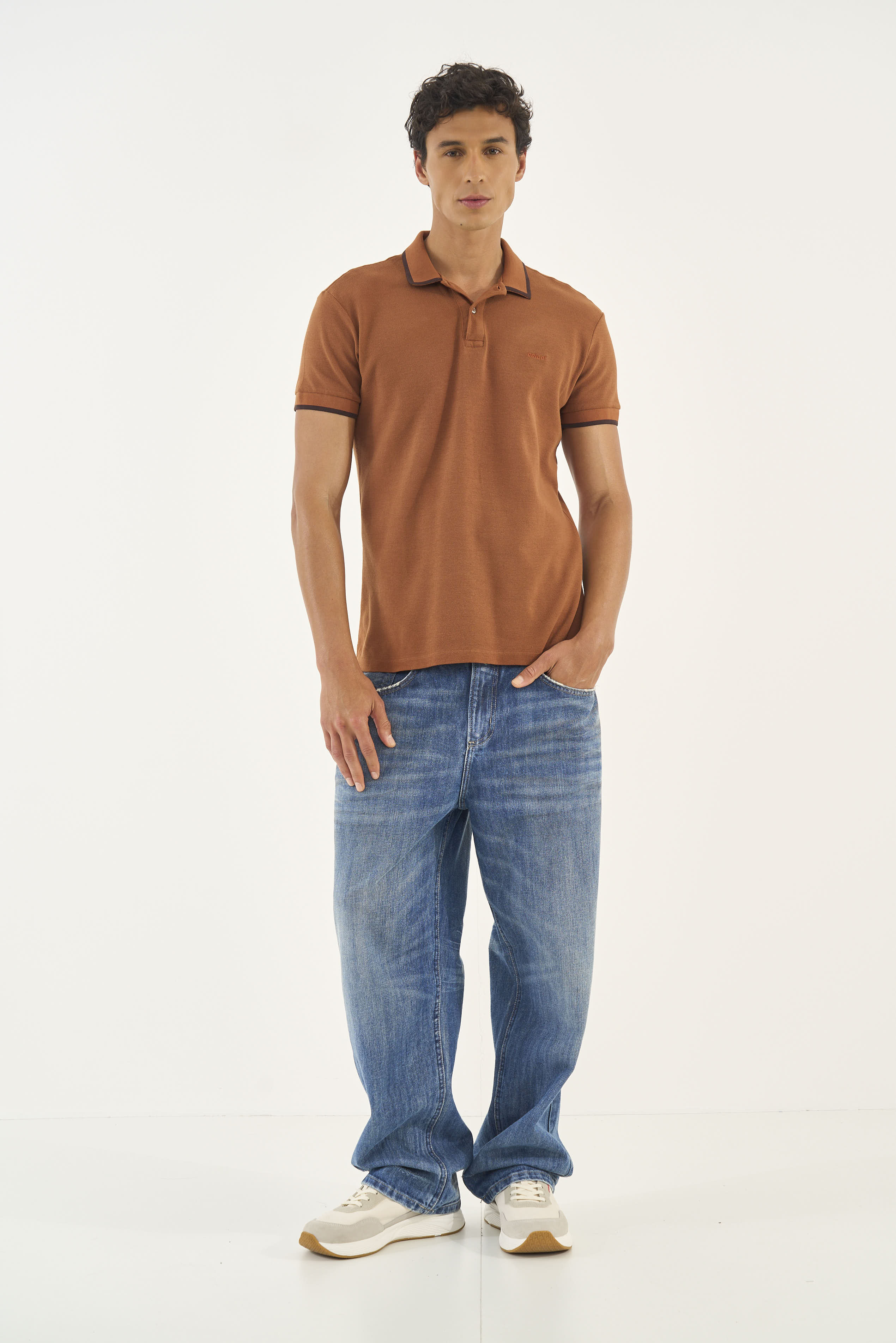 POLO JACQUARD GG MARROM ZEUS