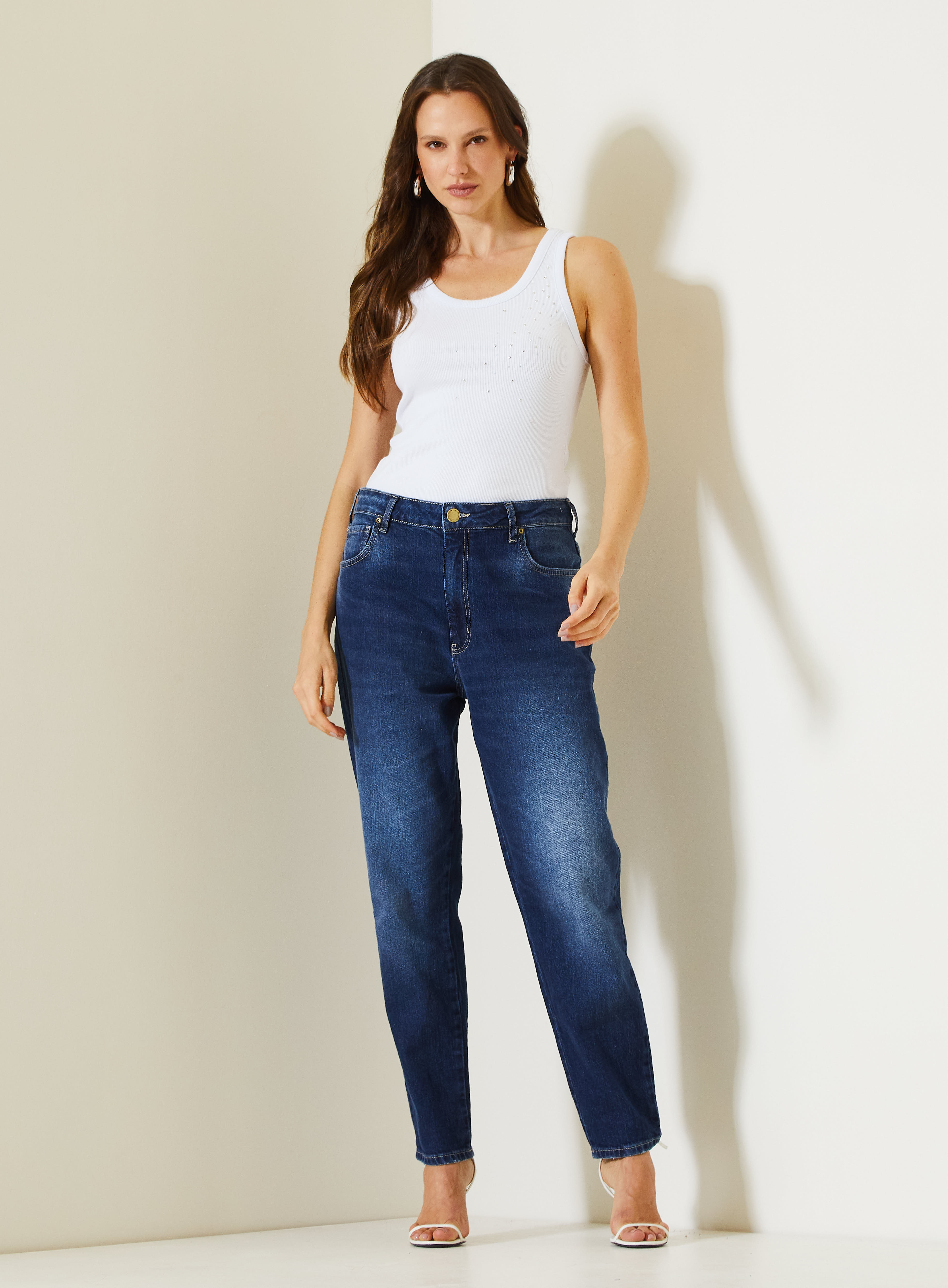 CALÇA JEANS AYLA 42 INDIGO