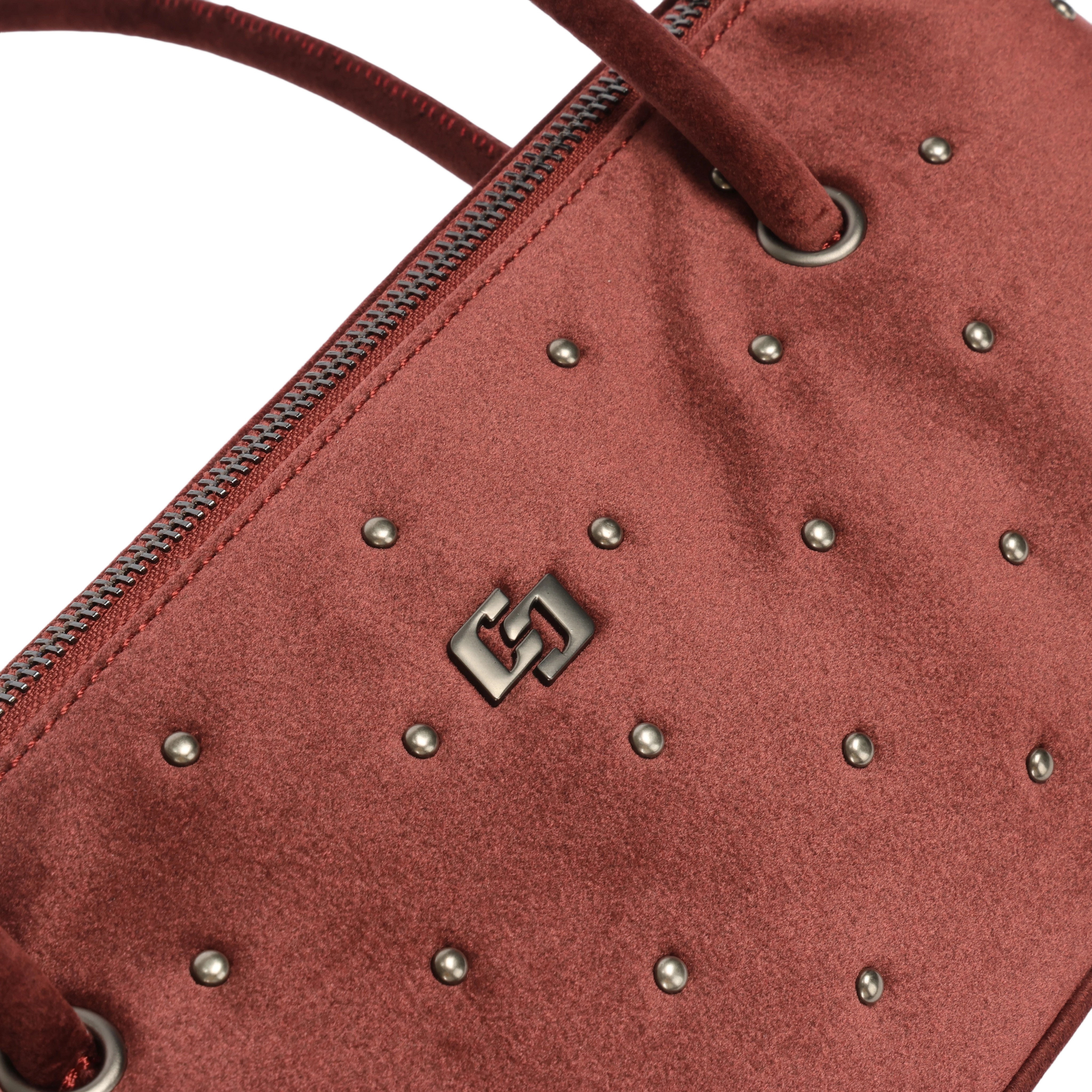 BOLSA COLCCI FEM LONG PINS U BORDO BLOODSTONE