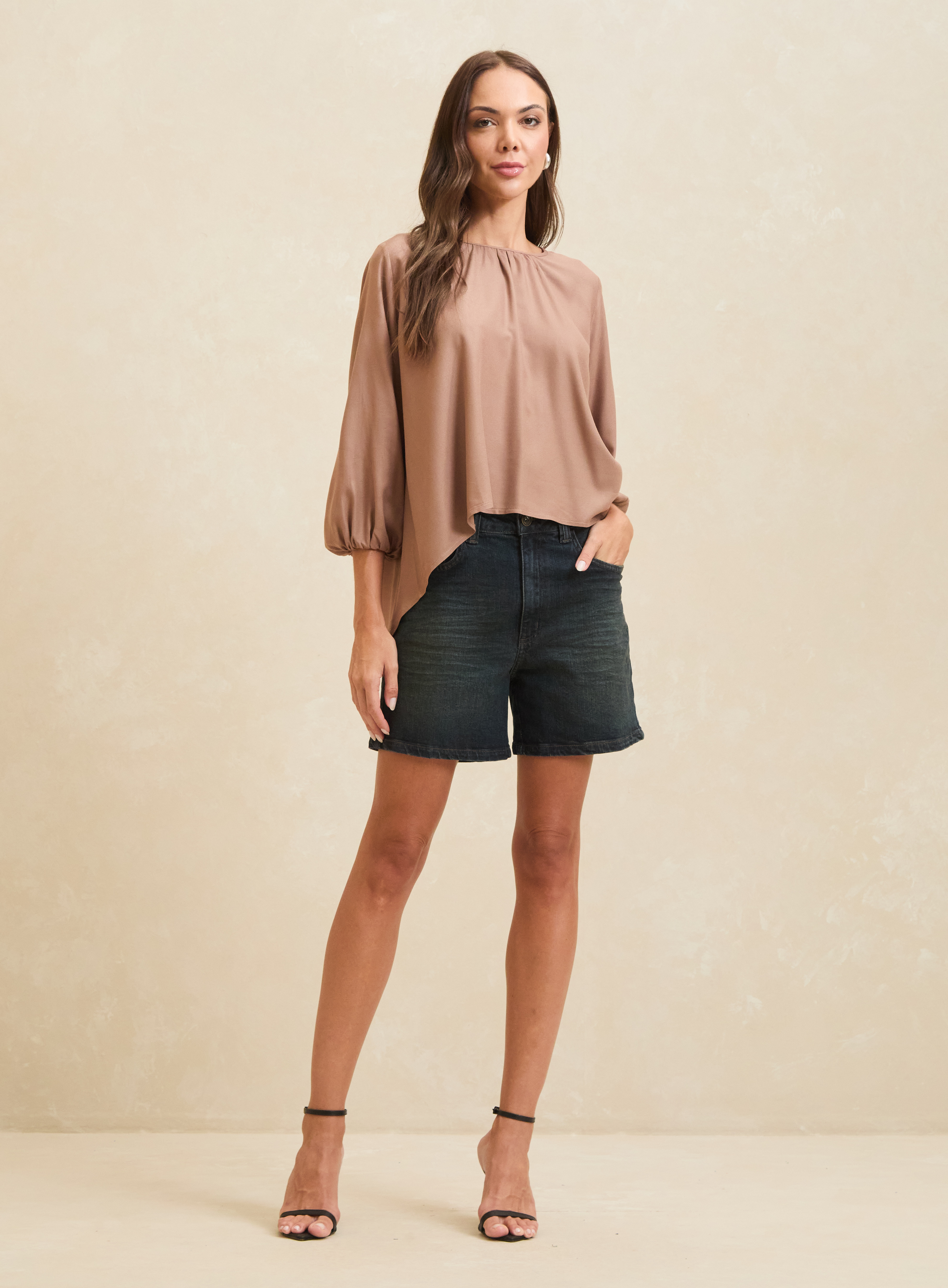 BERMUDA JEANS AYRA 36 INDIGO