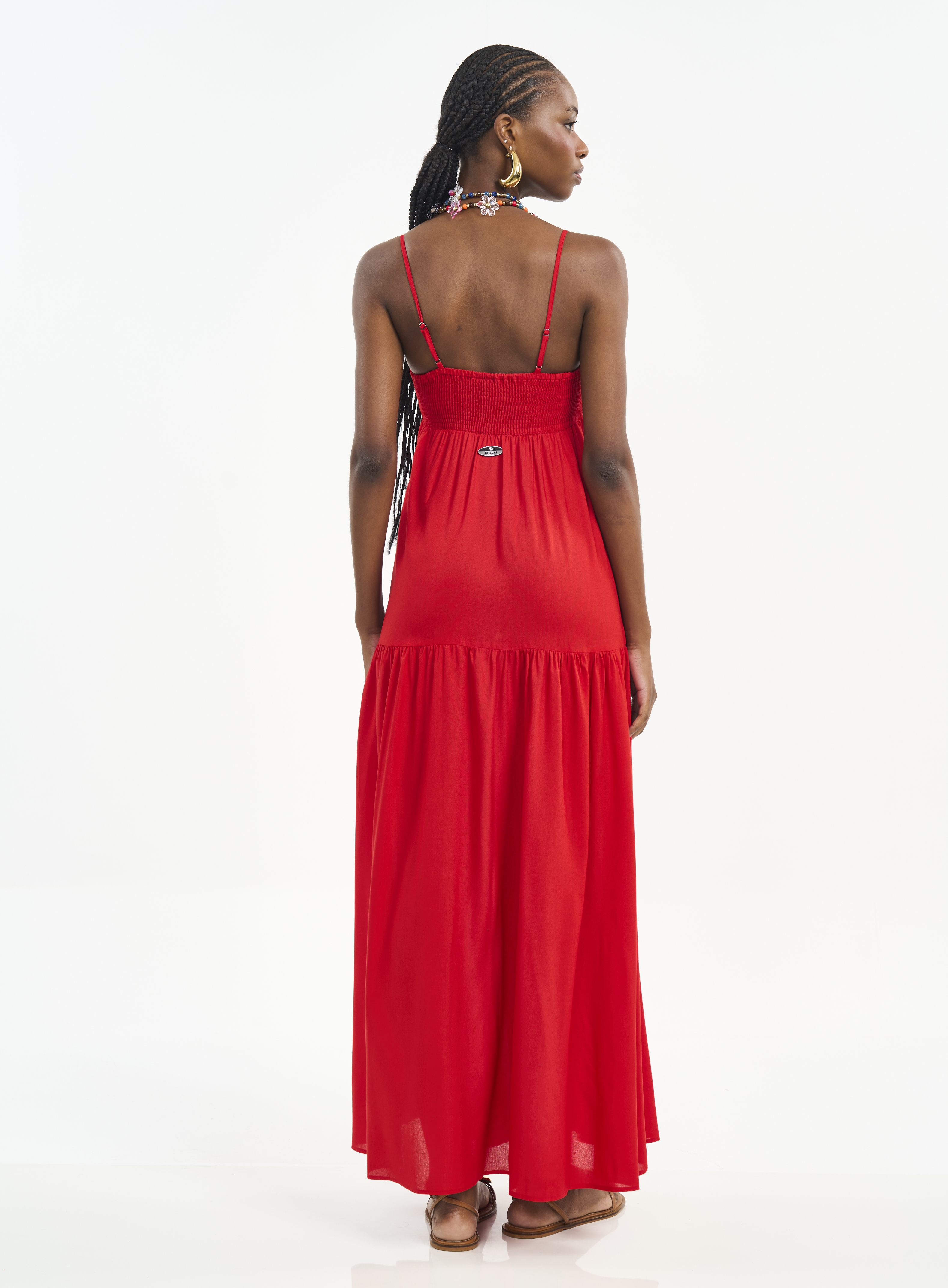 VESTIDO COLCCI P VERMELHO SPARKLY