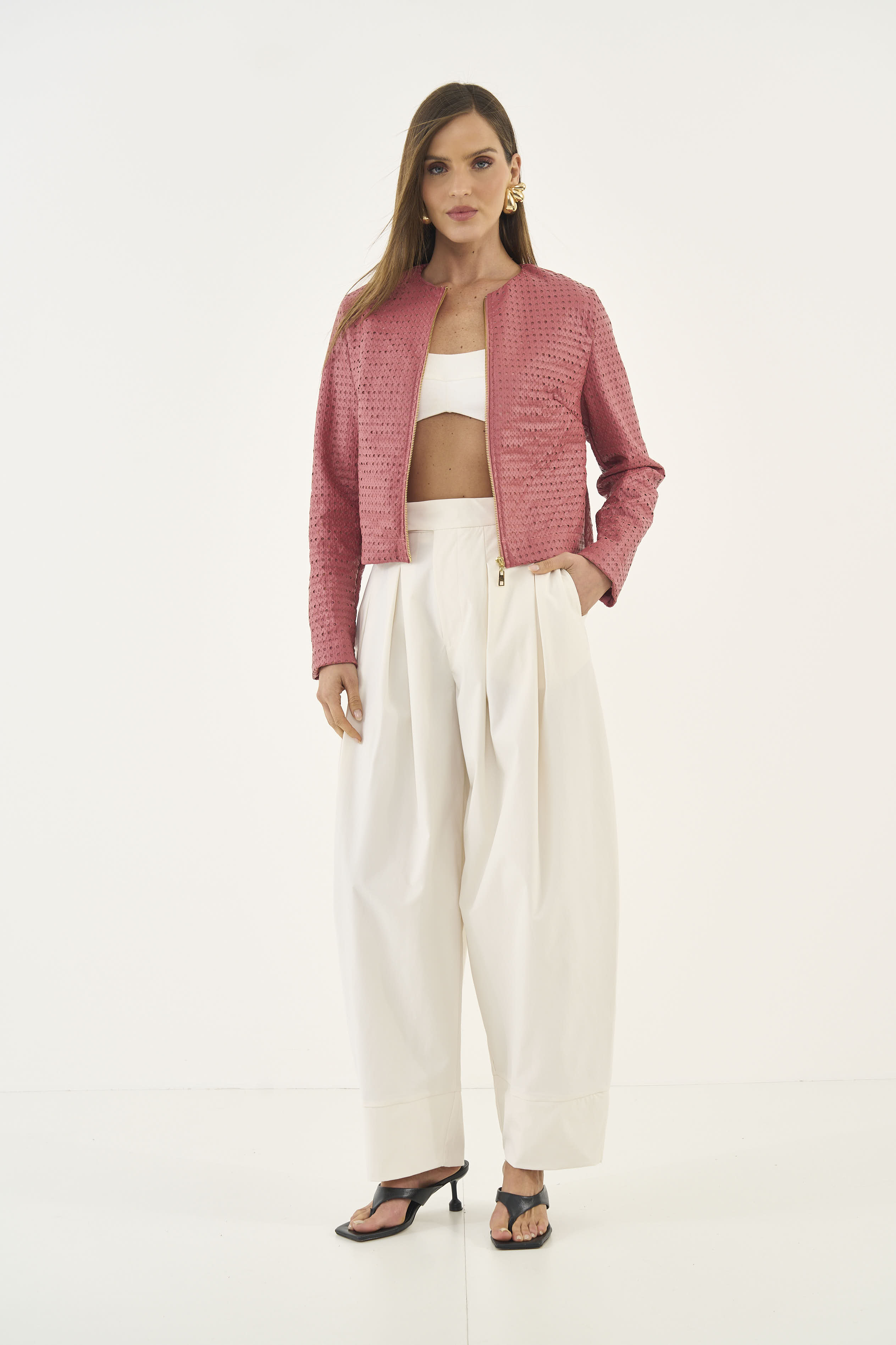 JAQUETA COLCCI PP ROSA PRILA