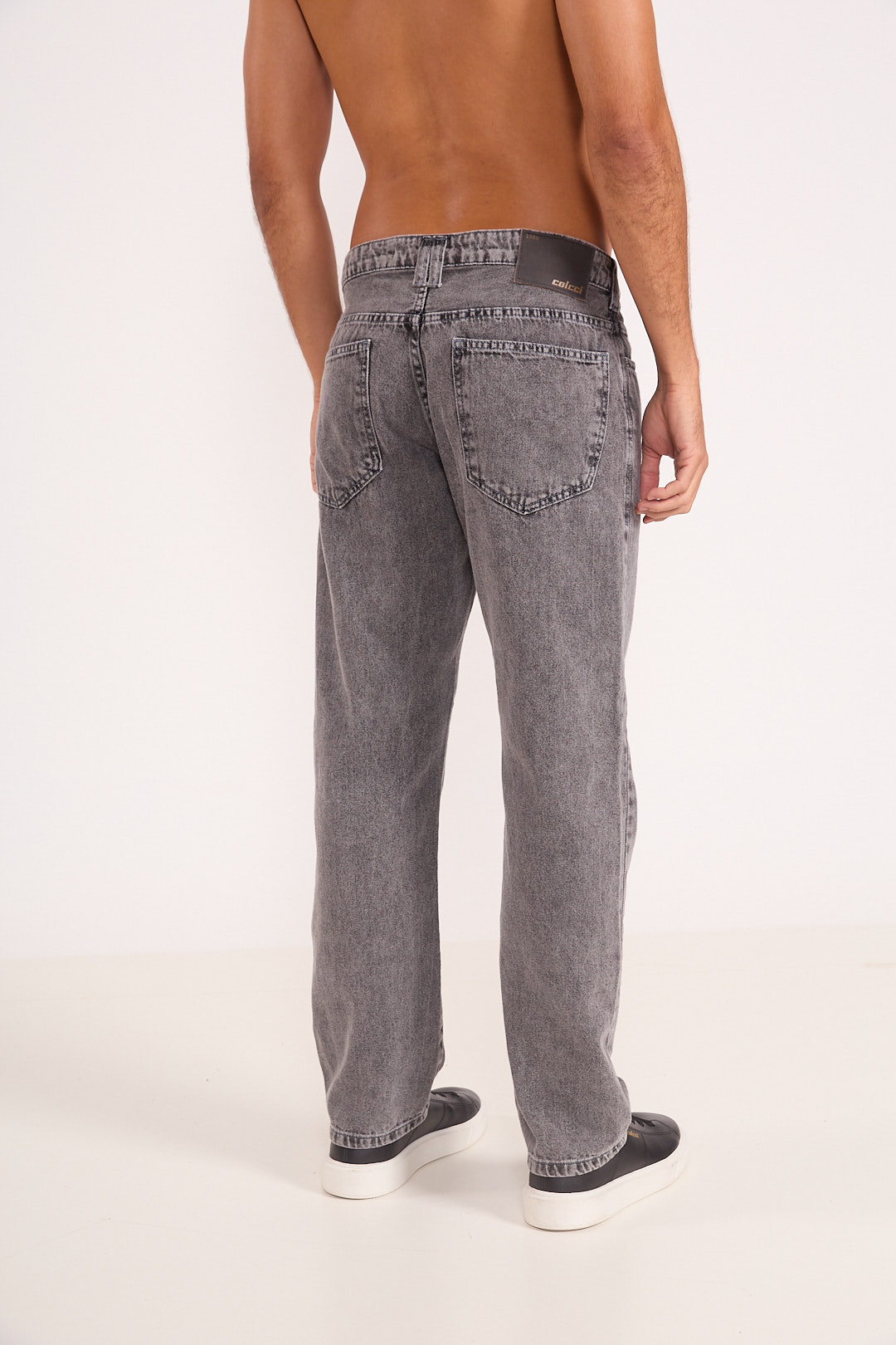 CALÇA JEANS RETA 40 IND.PRETO