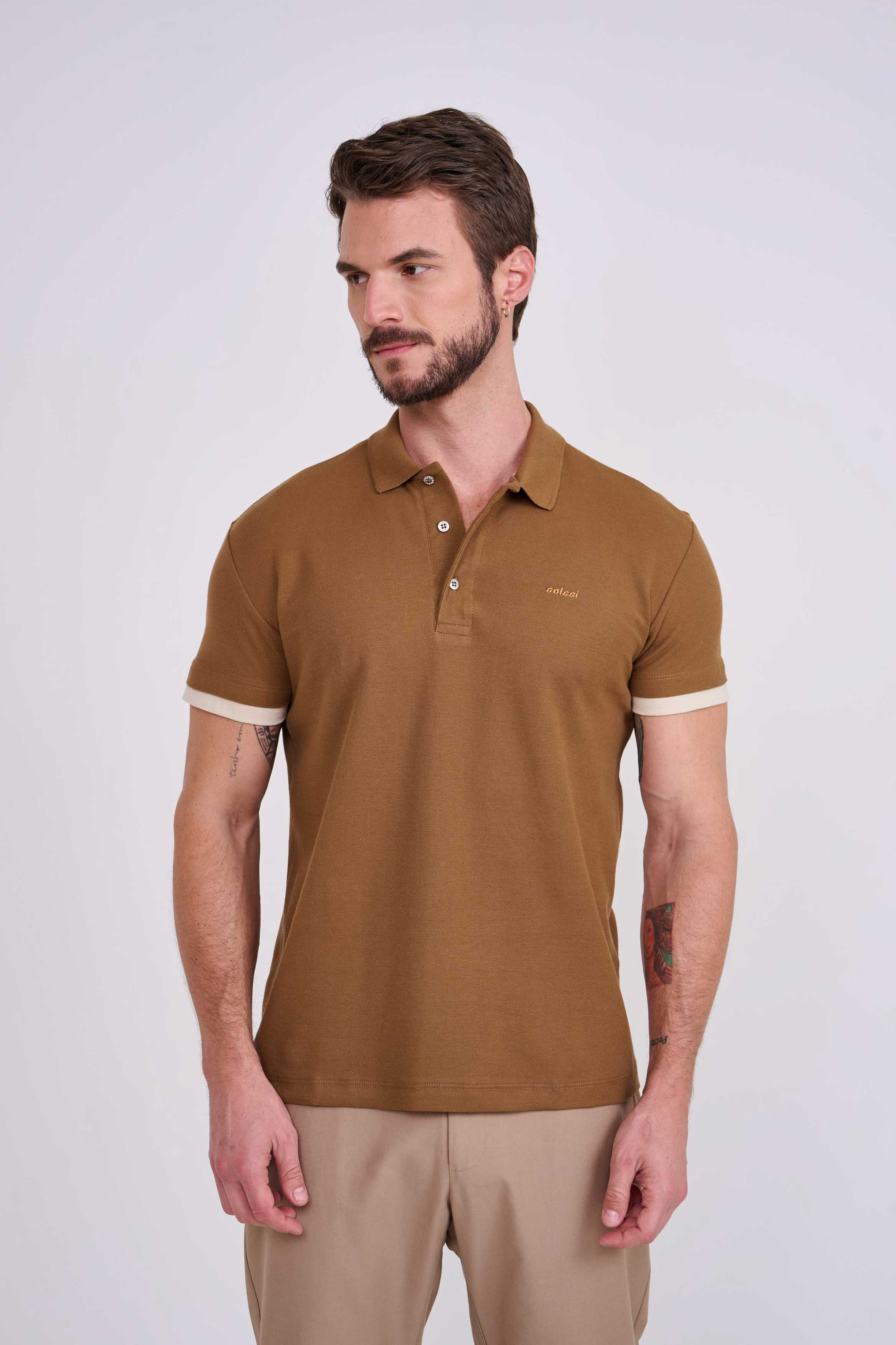 POLO COLCCI GG MARROM BAOBA