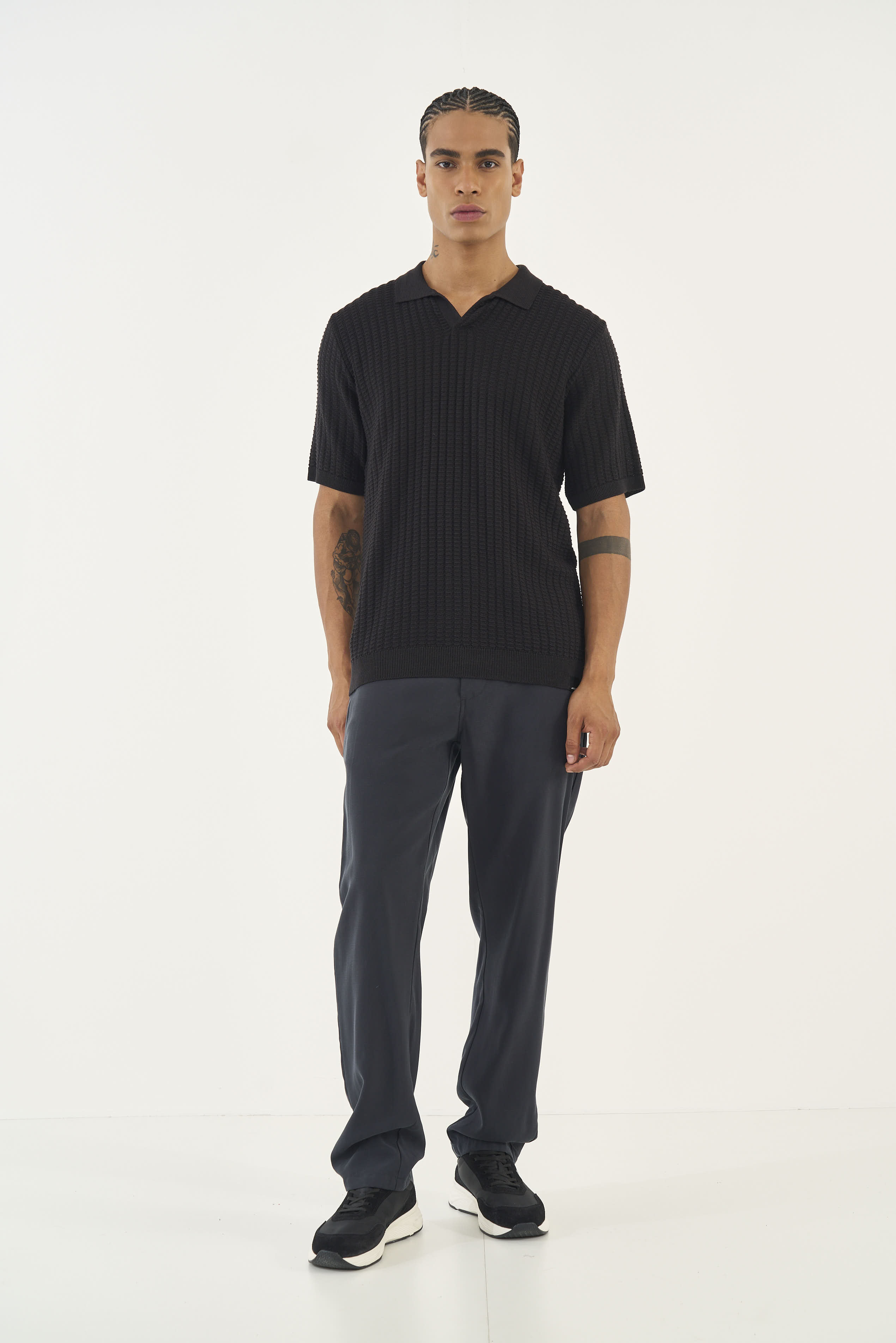 POLO TRICÔ G PRETO