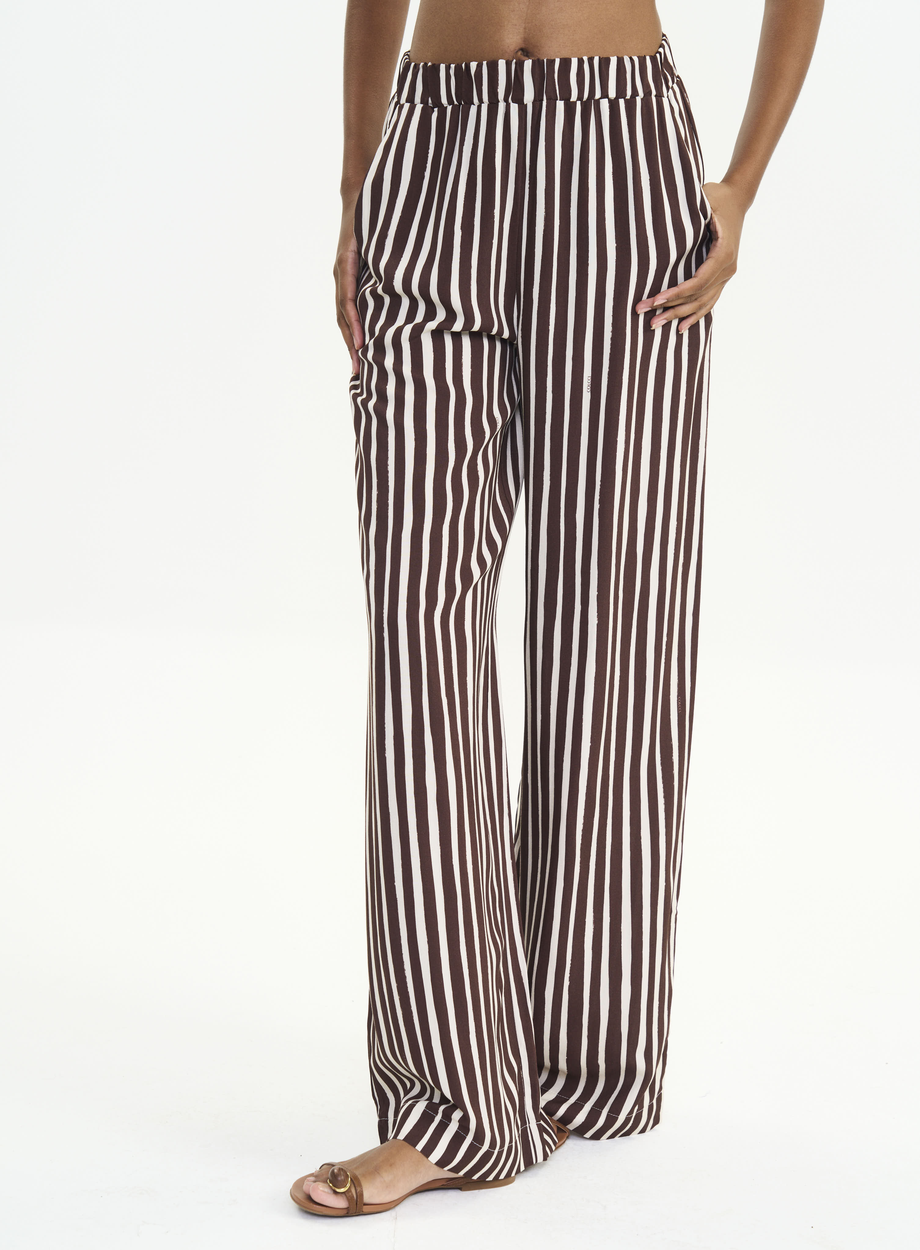 CALÇA ESTAMPADA M LISTRAS MAIORES