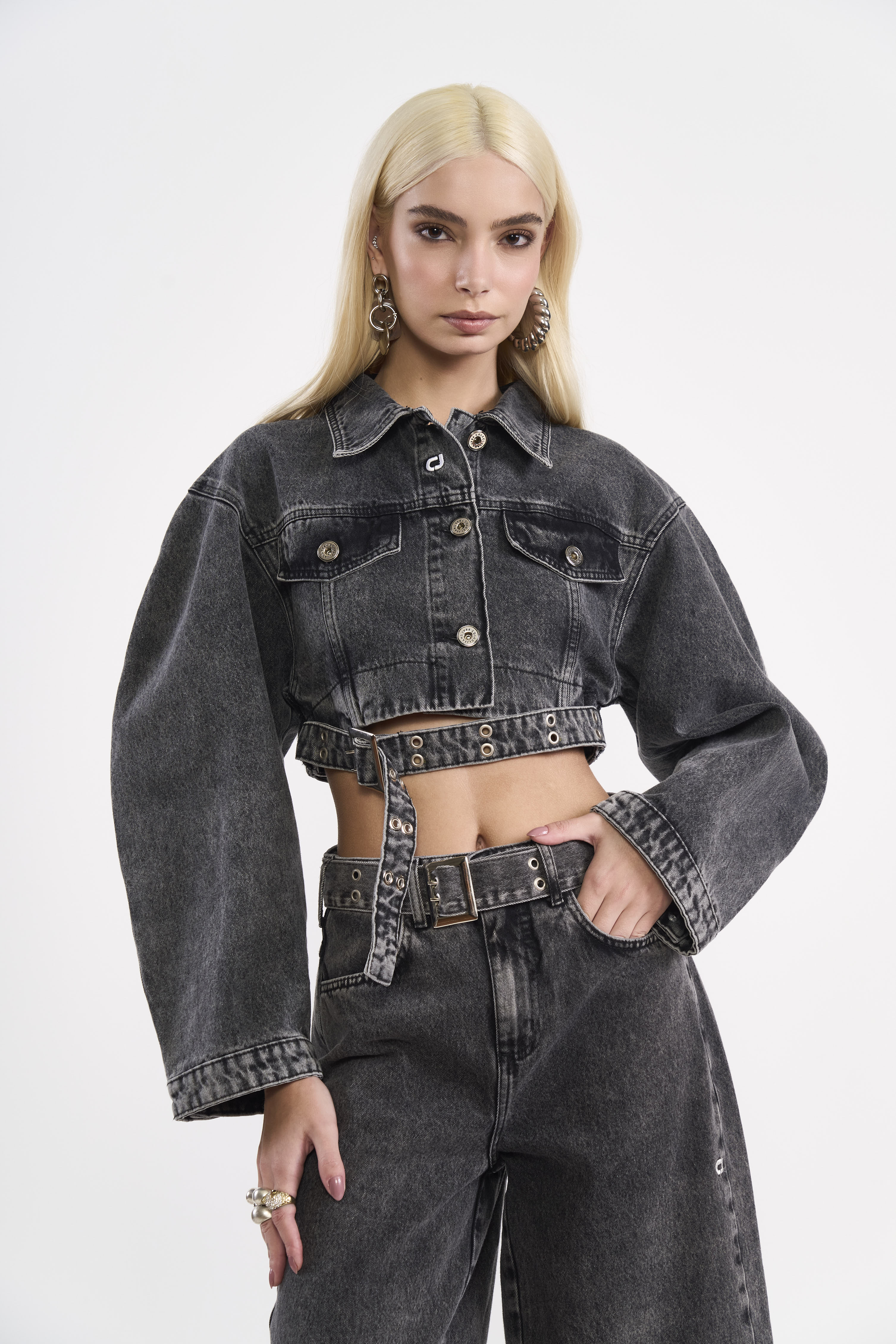 JAQUETA JEANS M IND.PRETO