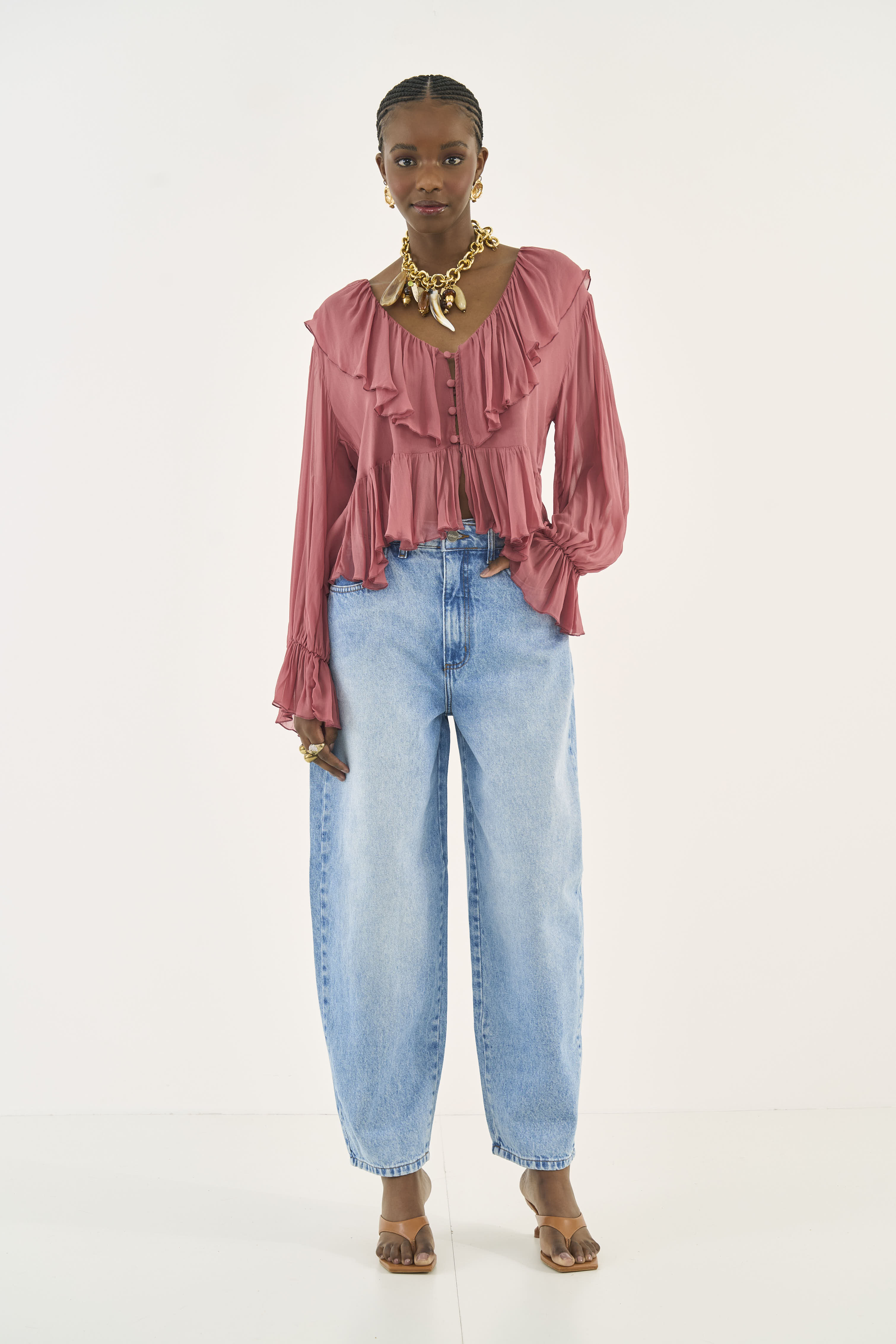 CALÇA JEANS JOANA BARRIL 34 INDIGO
