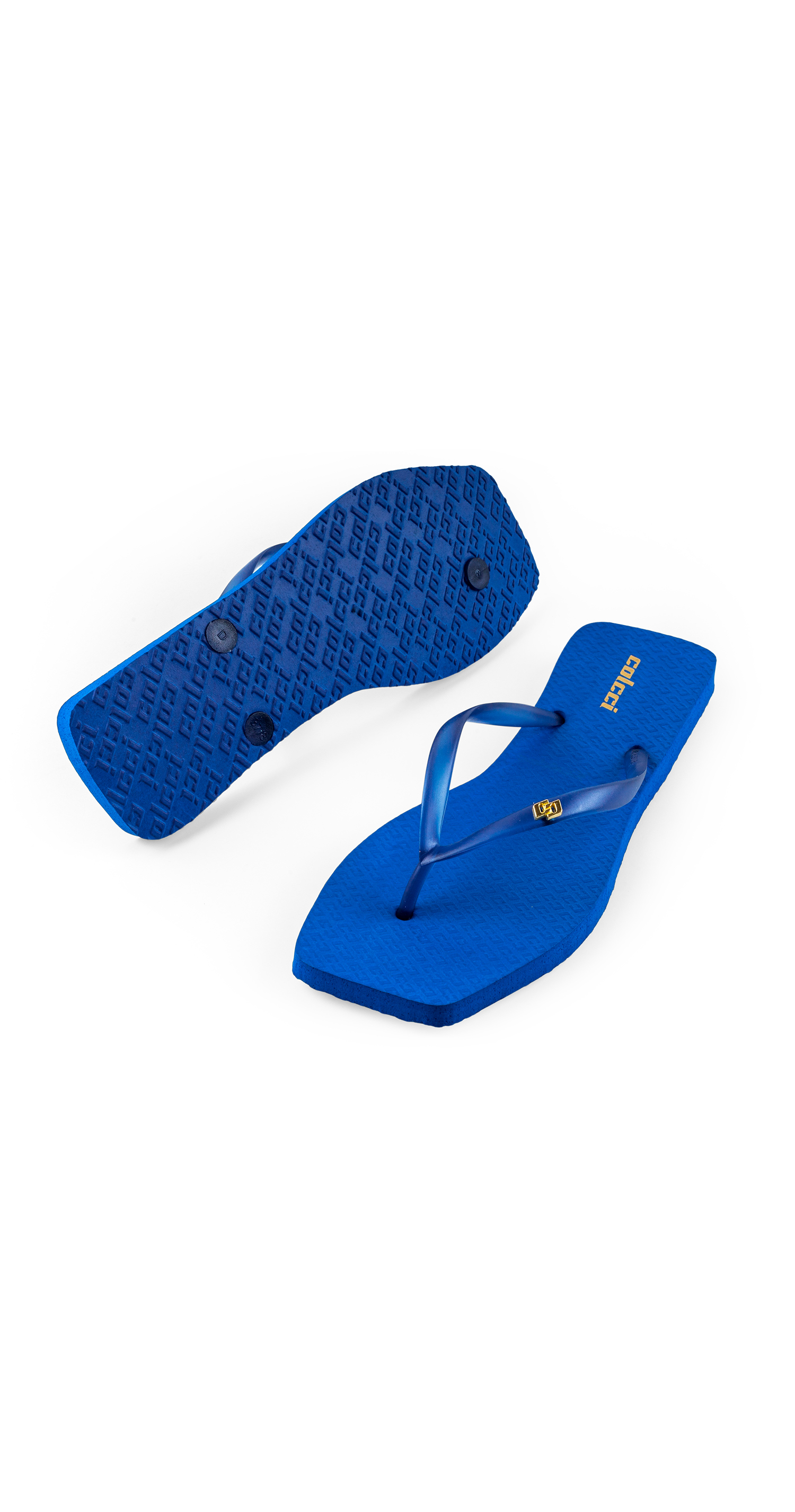 CHINELO FEM COLCCI METAL 33-34 AZUL BOUCHER