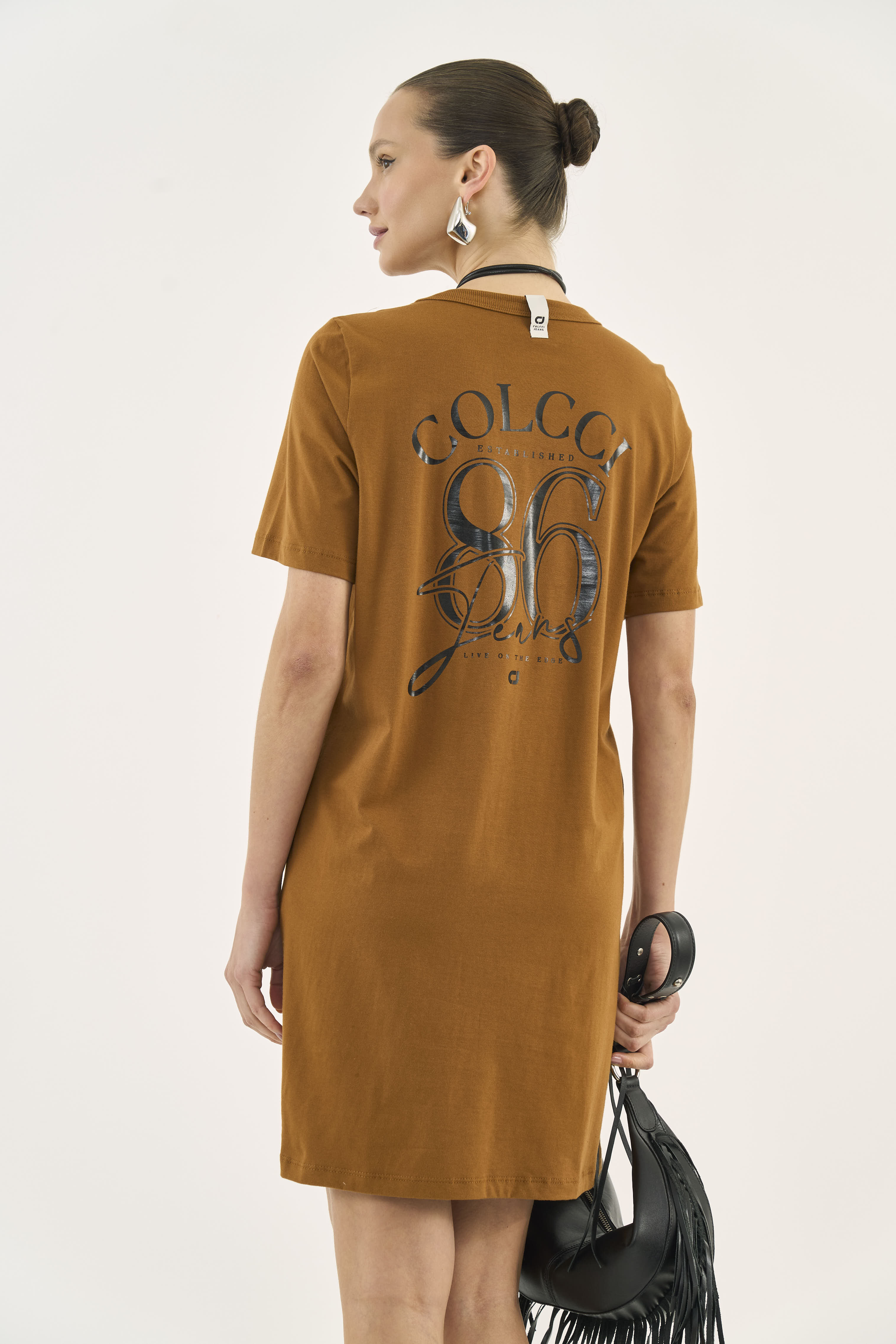 VESTIDO COLCCI JEANS G MARROM DROME