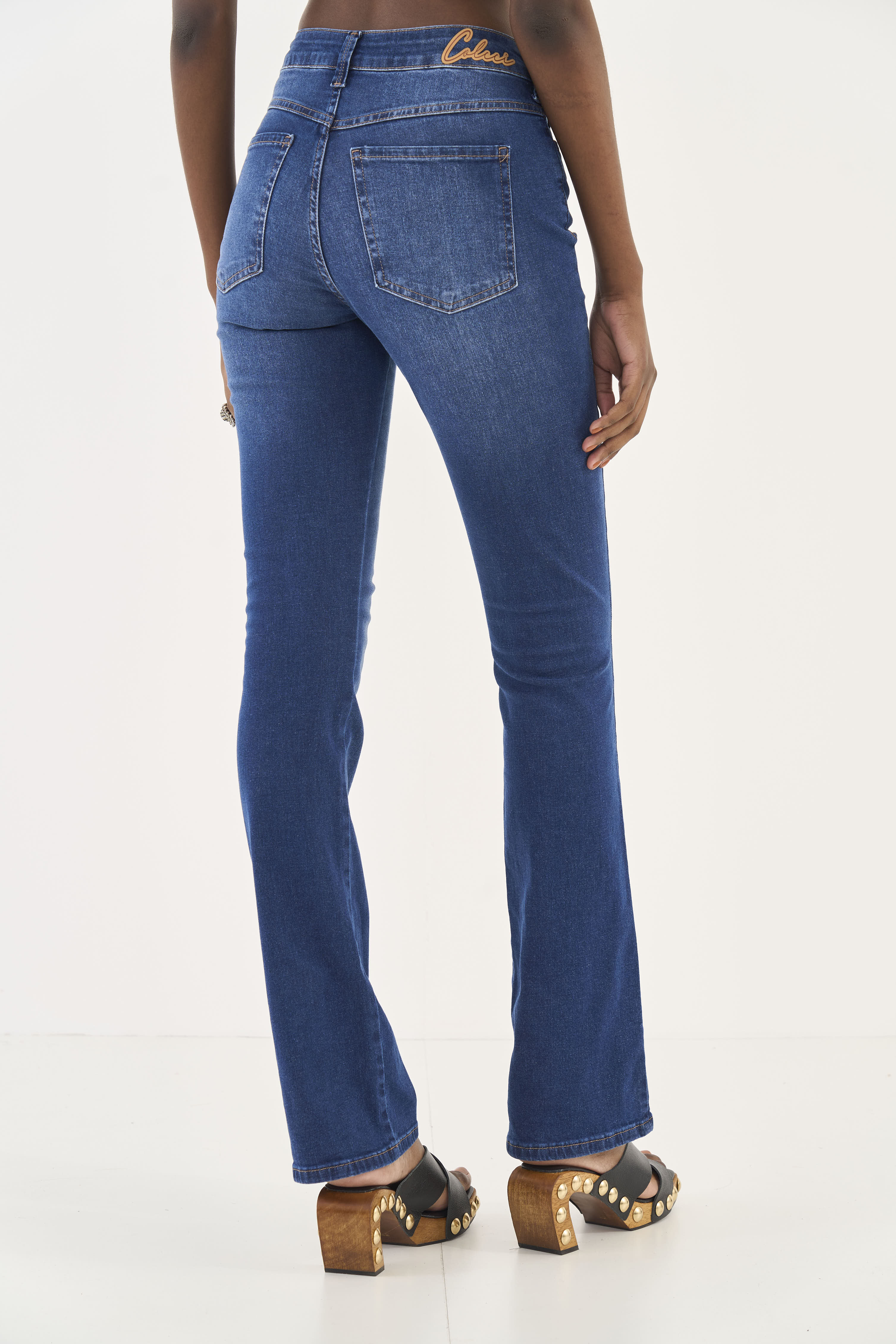 CALÇA JEANS BIA RETA 42 INDIGO