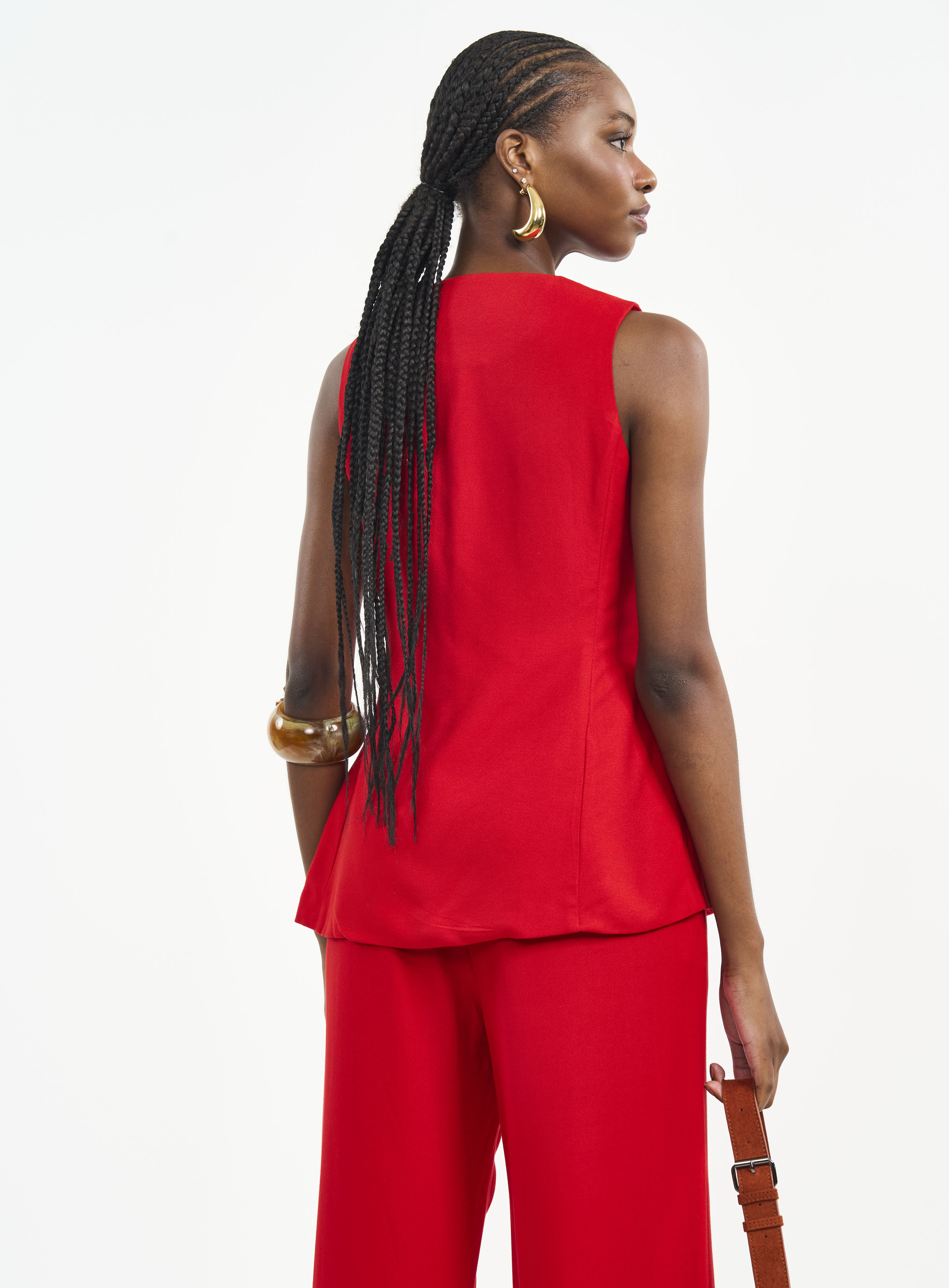 BLUSA COLCCI G VERMELHO SPARKL