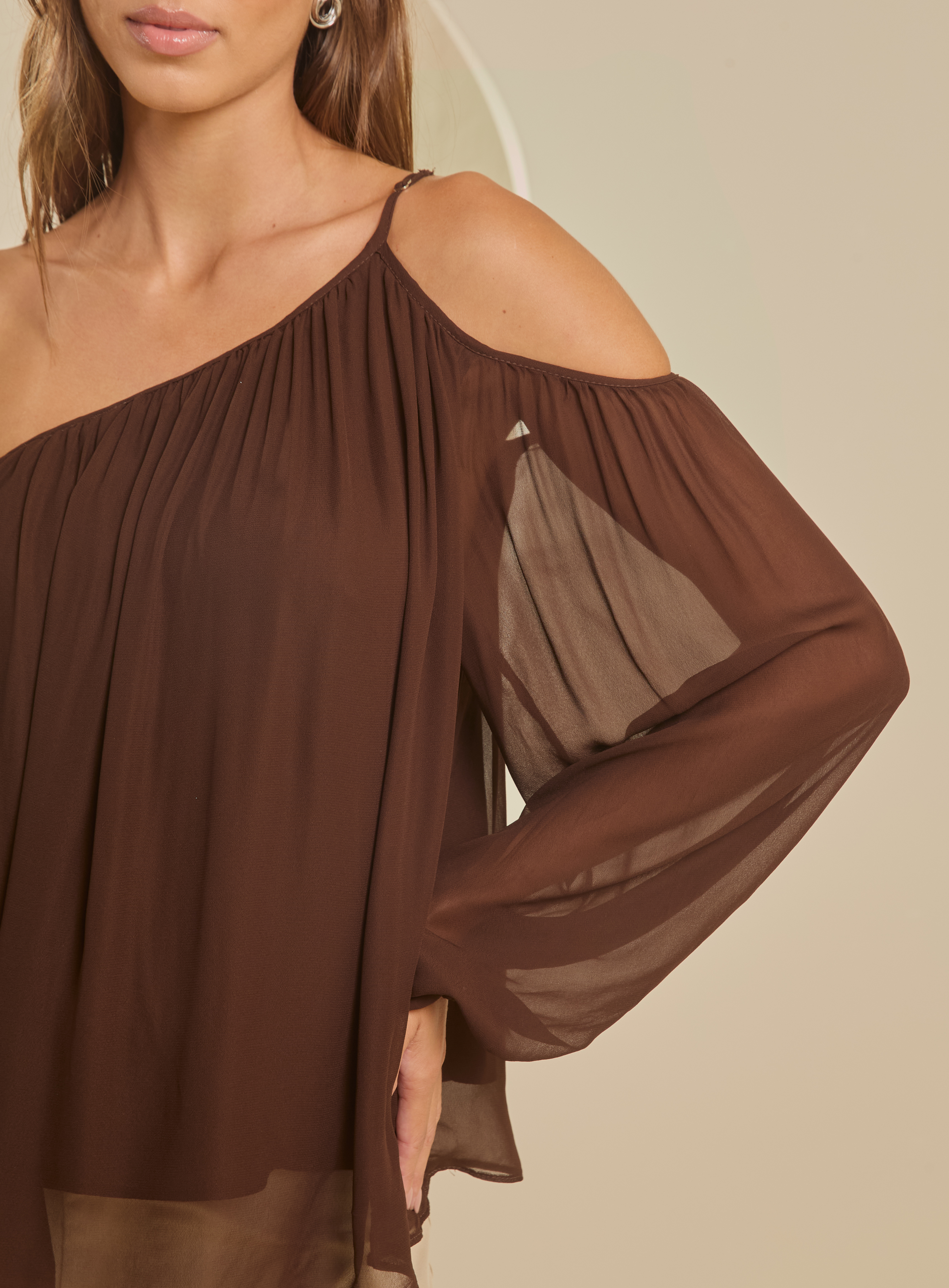BLUSA FORUM M MARROM CUMIN
