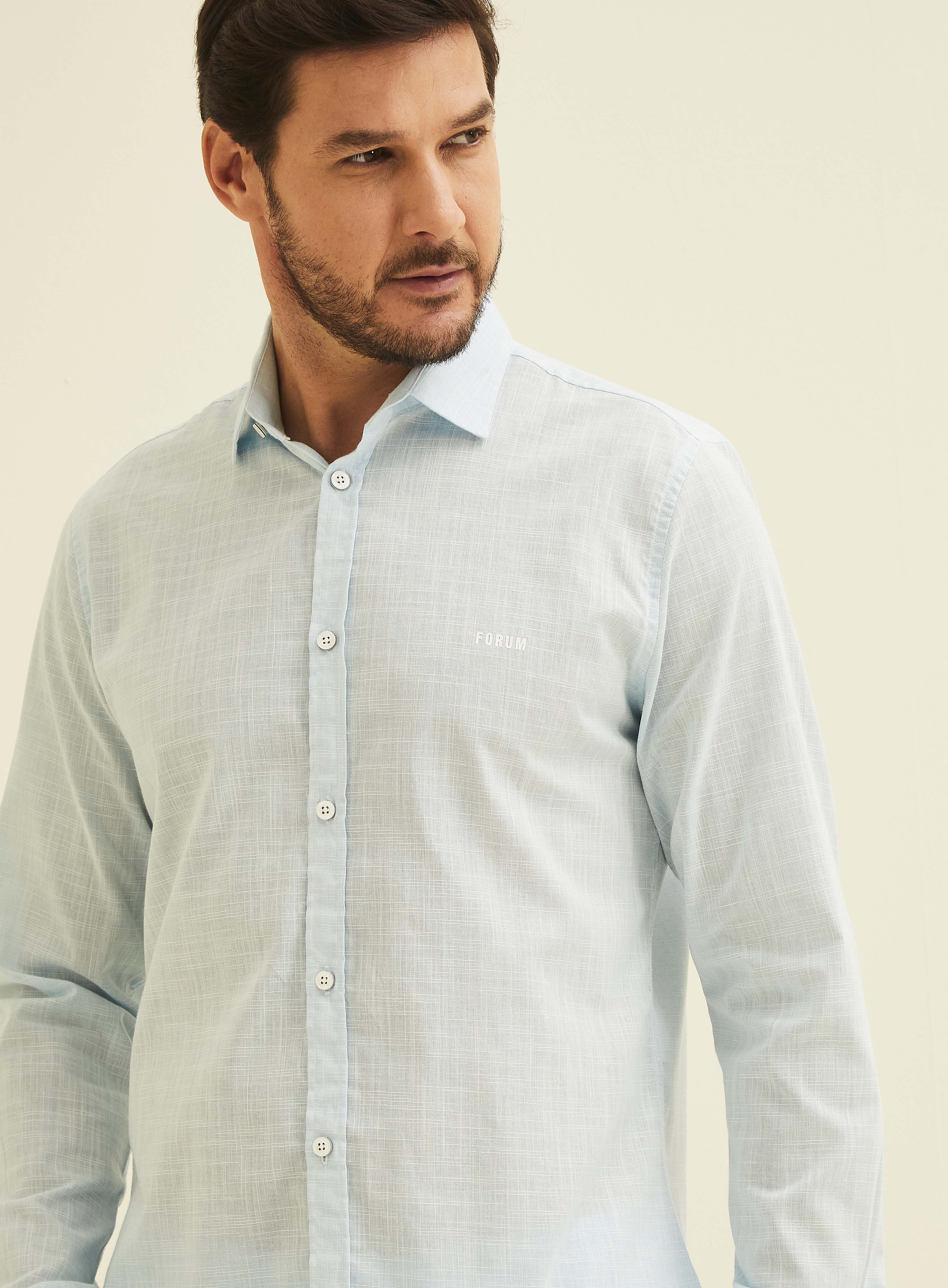 CAMISA ST BARTHS M AZUL/OFF