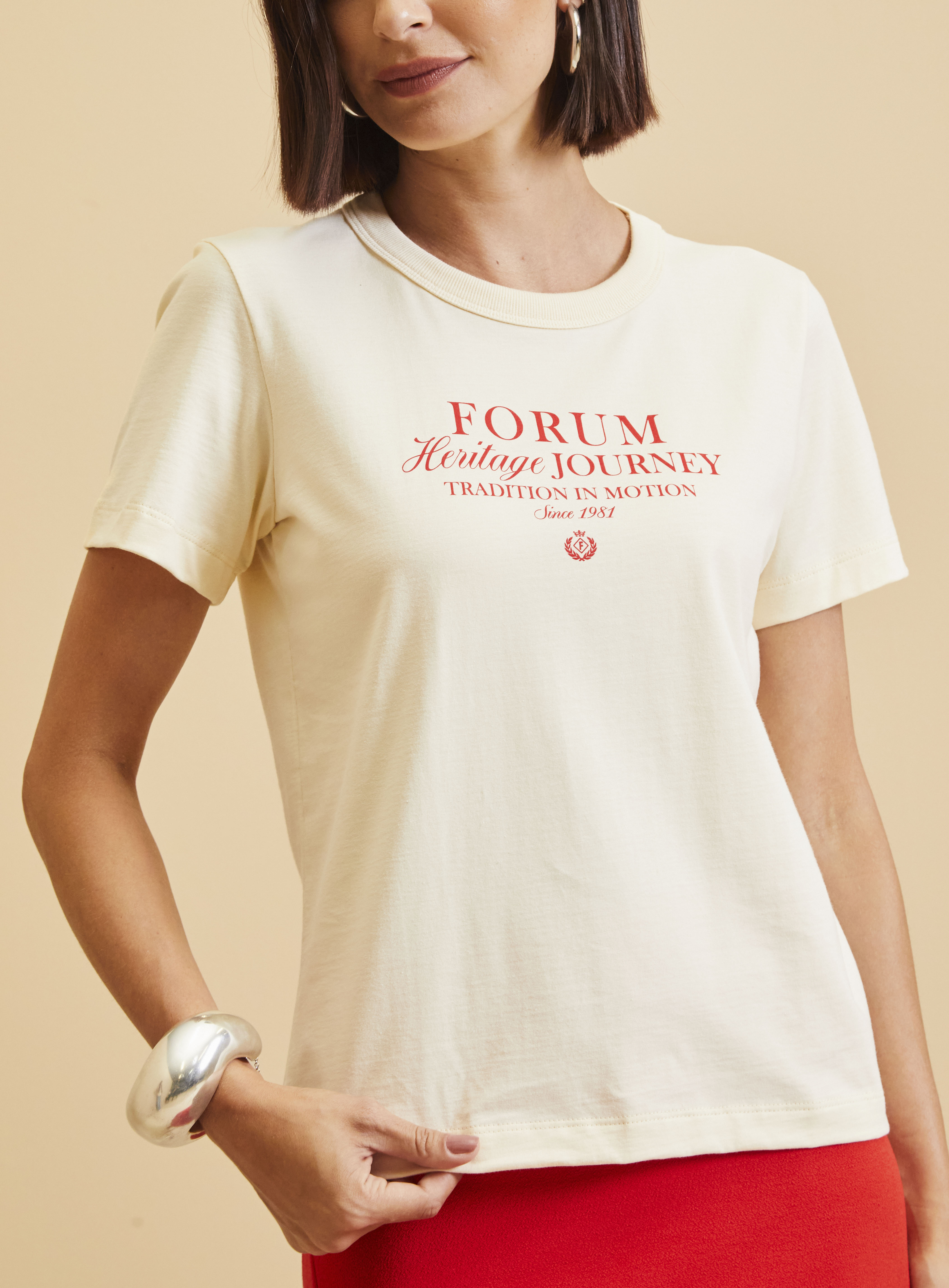 CAMISETA FORUM P BEGE AFFOGATO