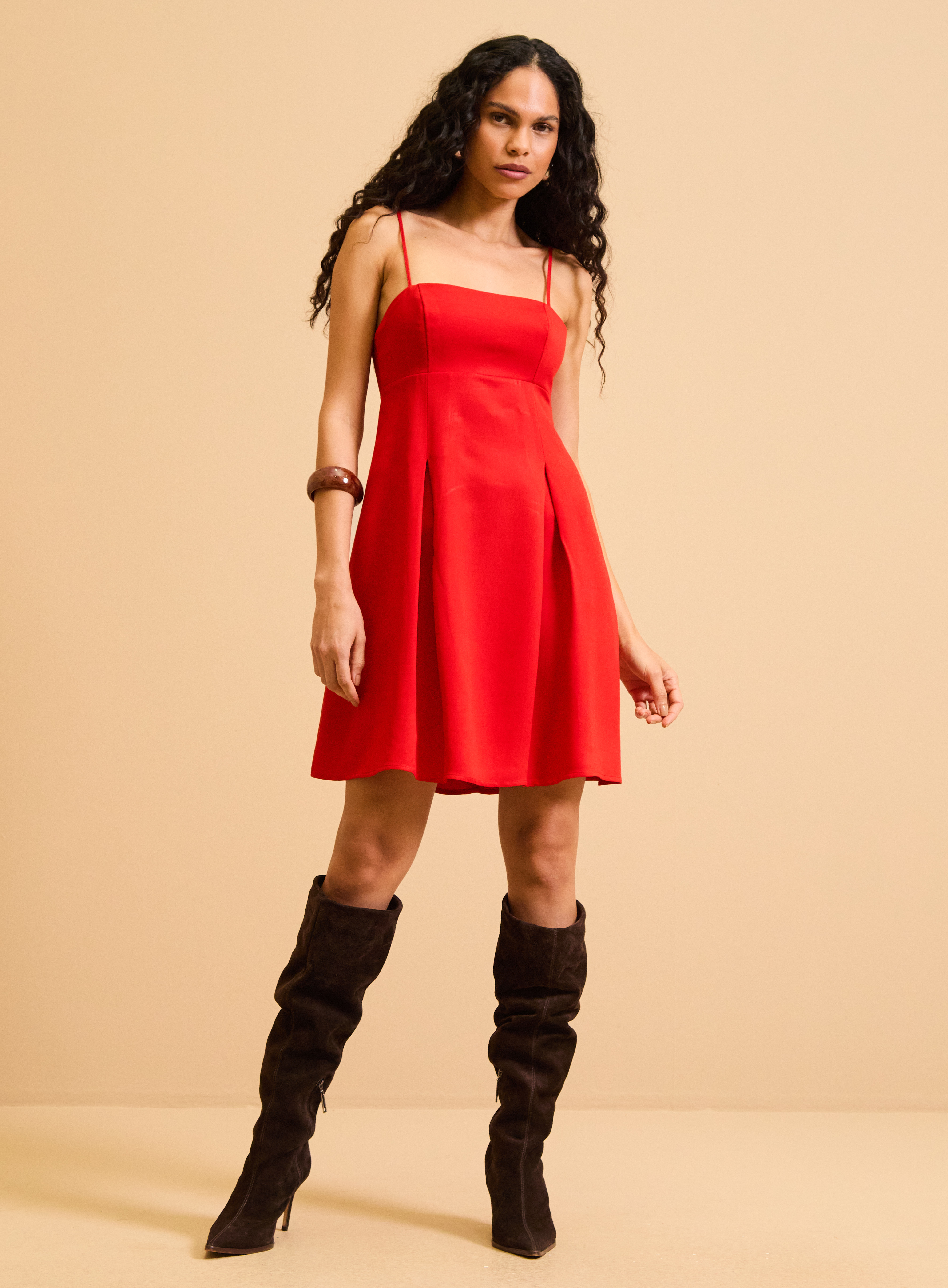 VESTIDO FORUM G VERMELHO SPARKLY
