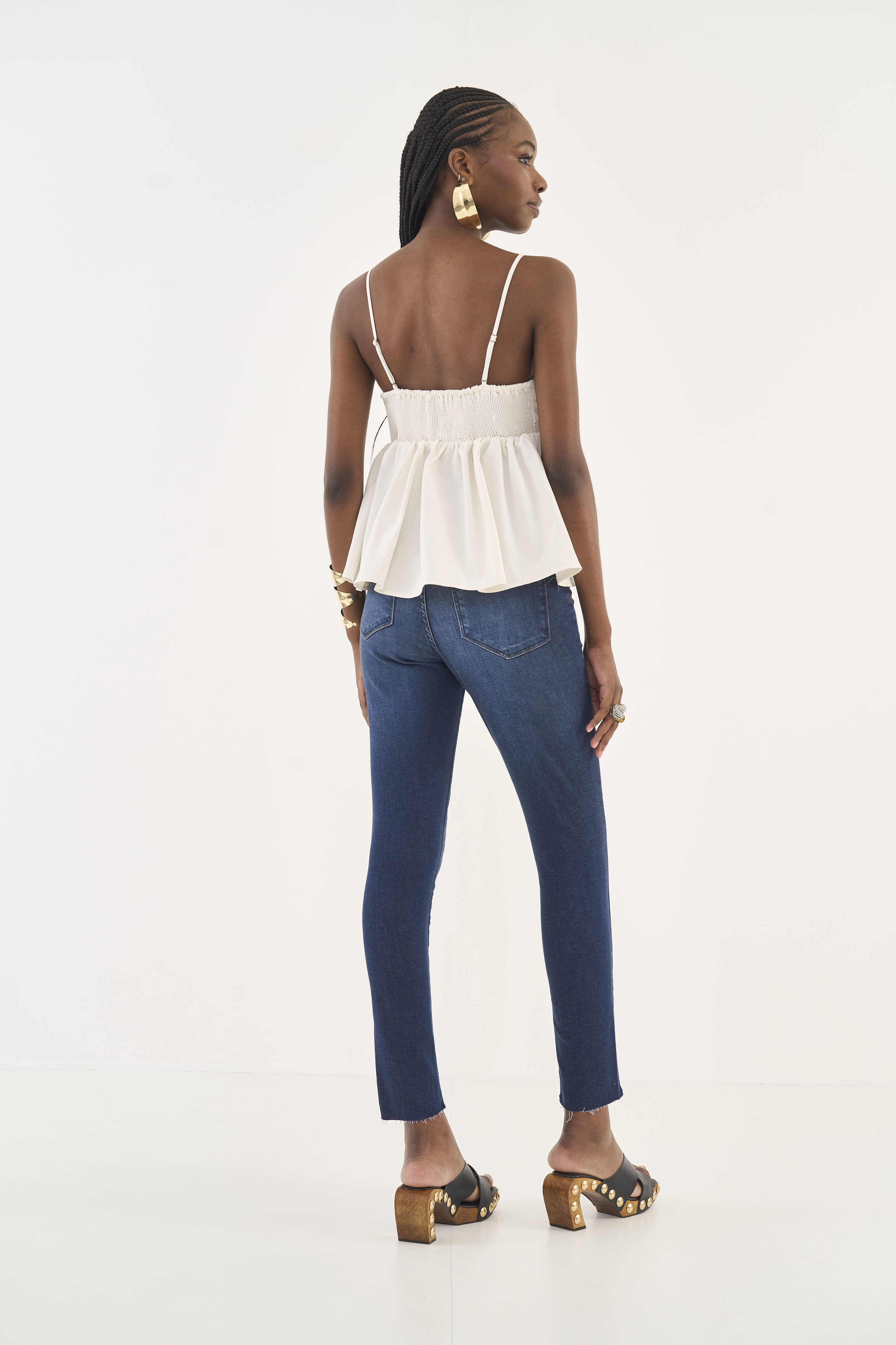 CALÇA JEANS BRUNA STRETCH 46 INDIGO