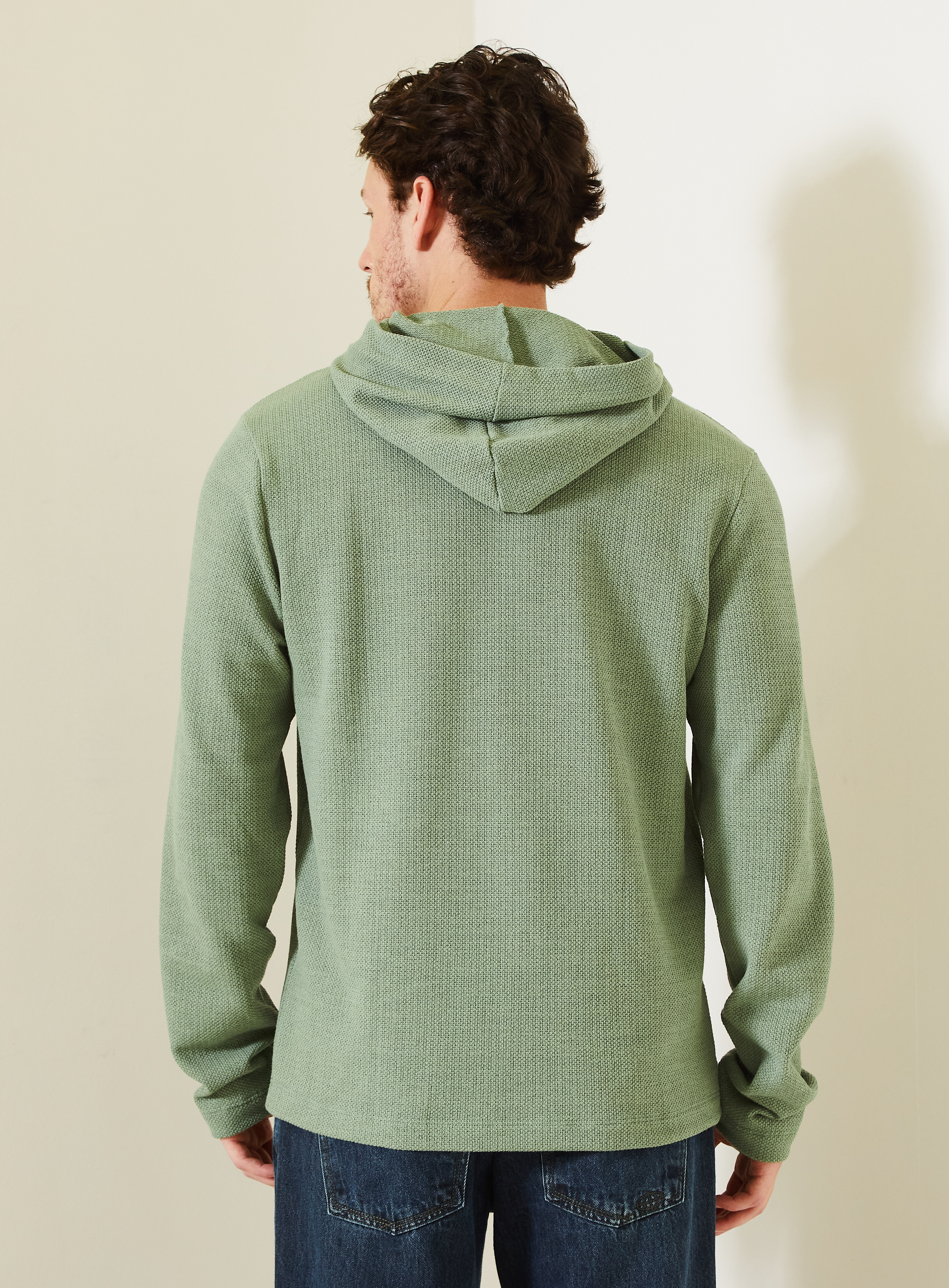 BLUSÃO COM CAPUZ M VERDE BIO