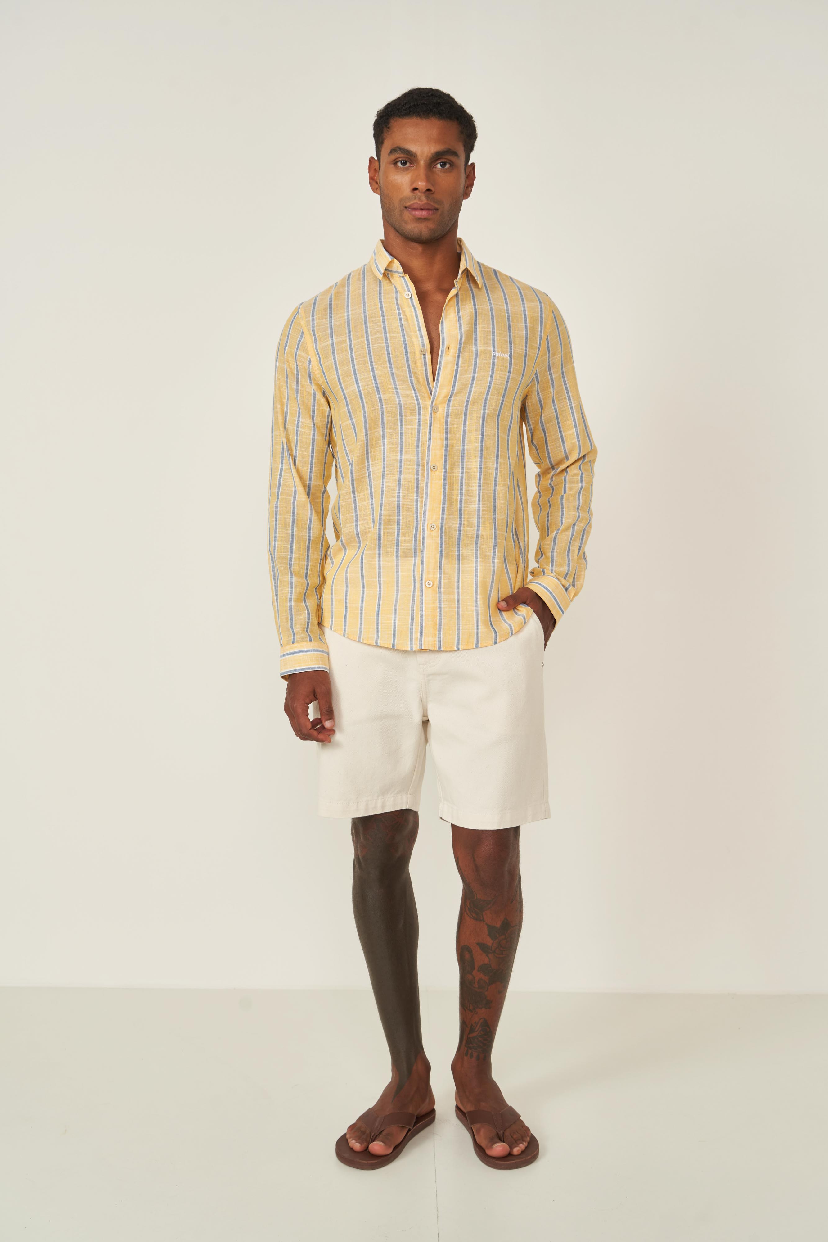 BERMUDA SARJA BONA 44 OFF SHELL