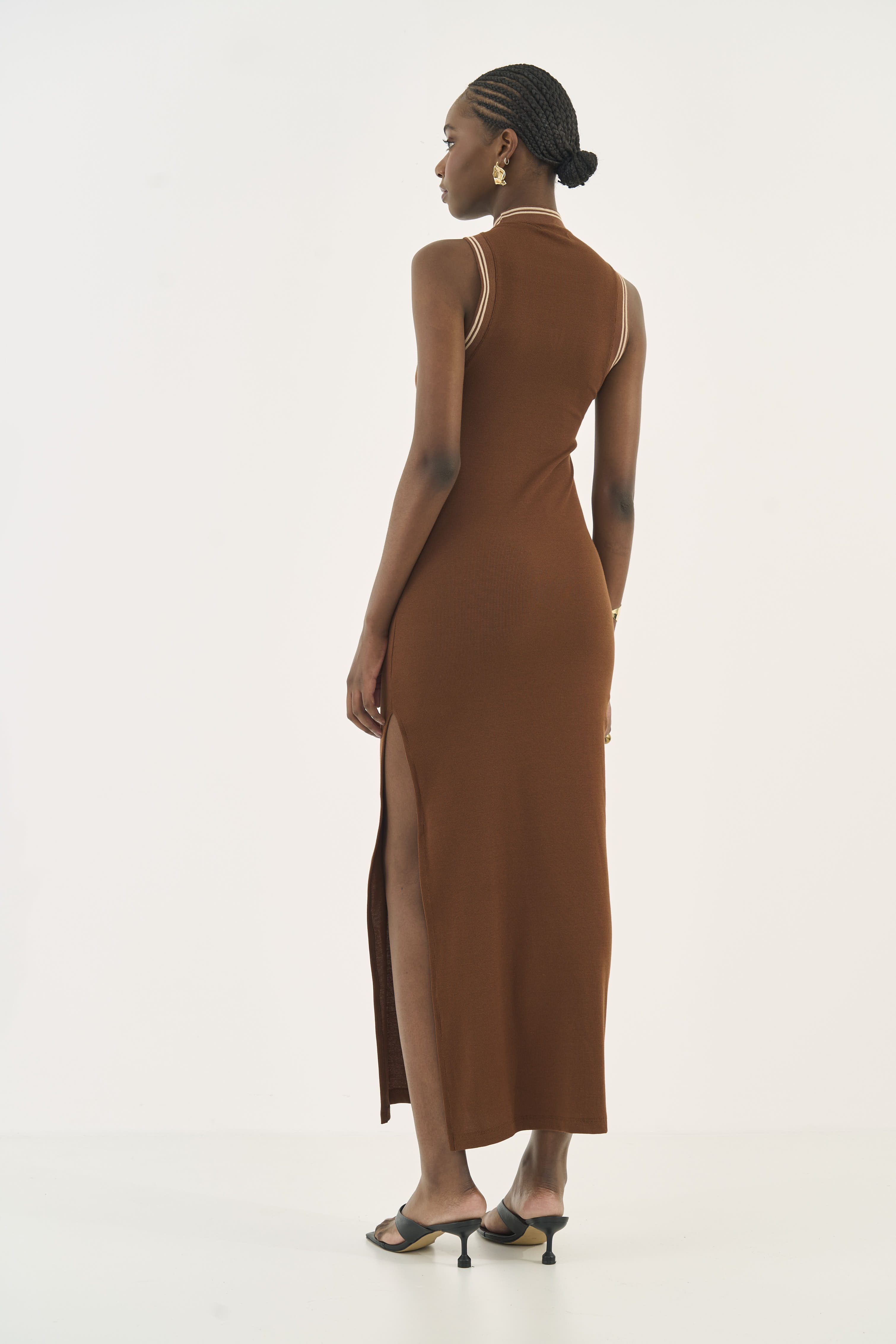 VESTIDO COLCCI P MARROM CARVALHO