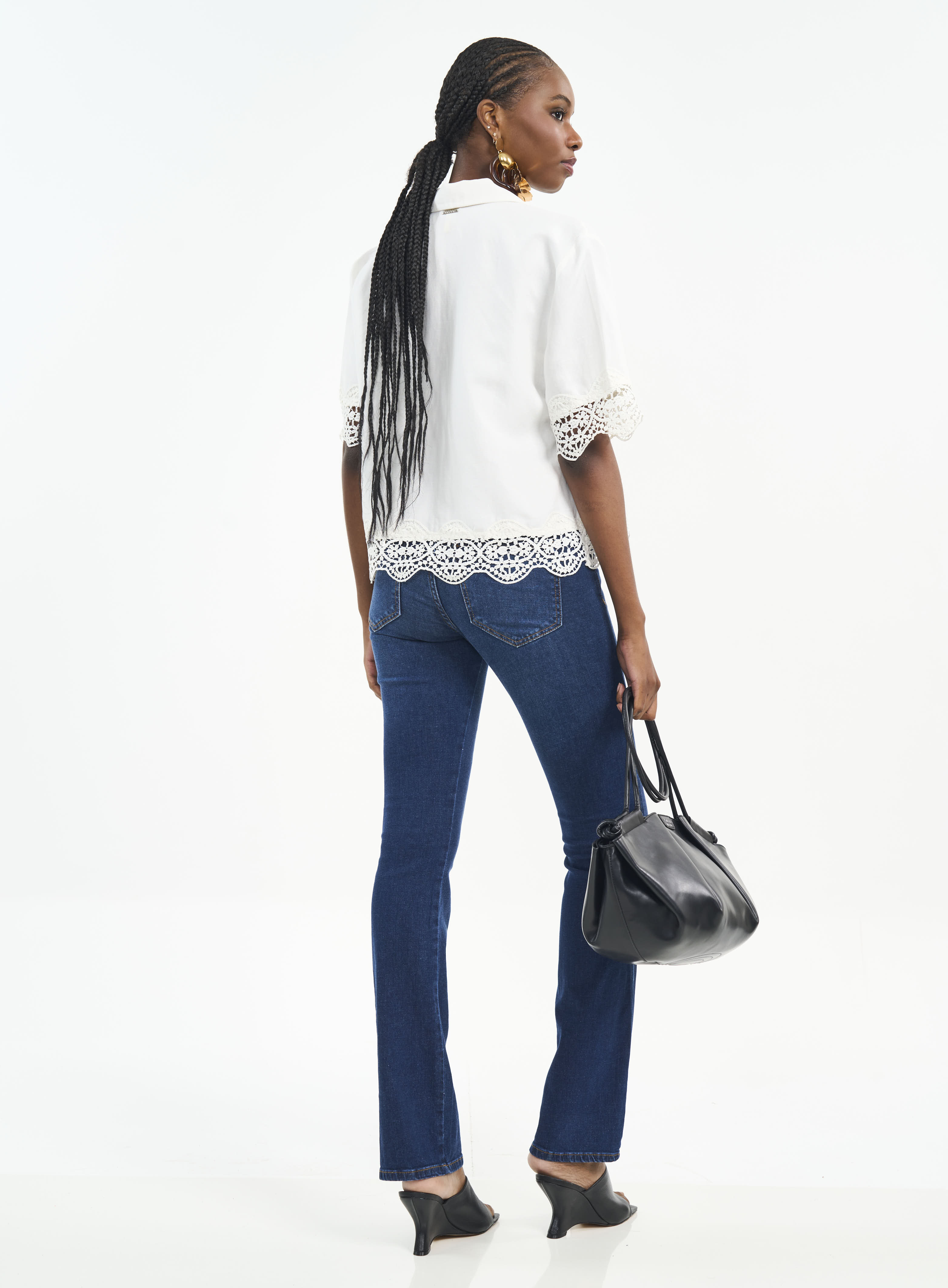 CALÇA JEANS BIA RETA 34 INDIGO