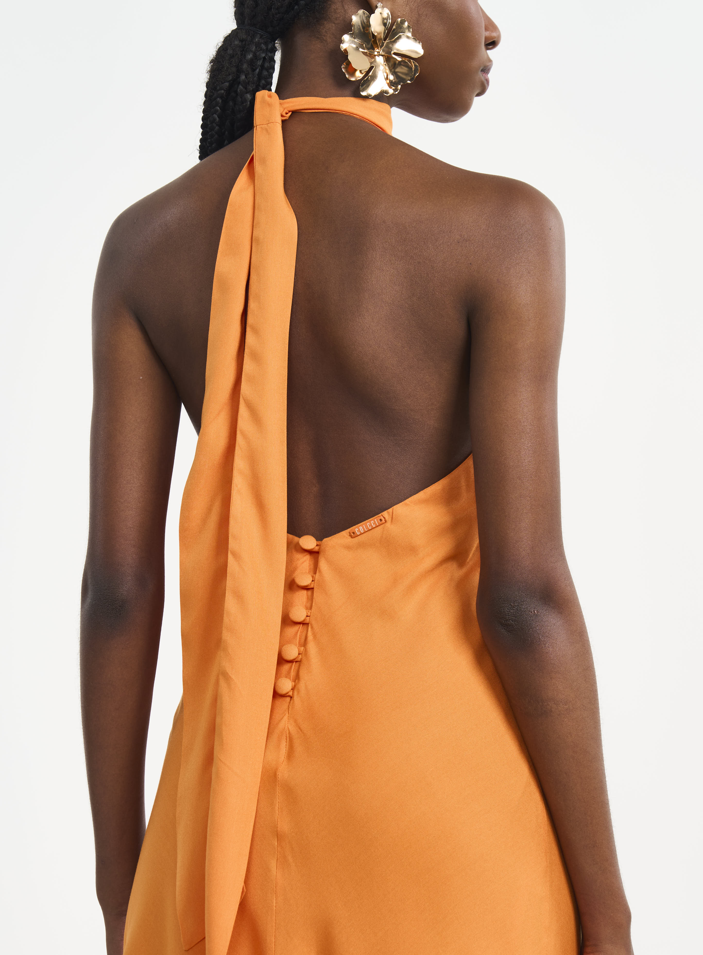 VESTIDO COLCCI M LARANJA PITANGA