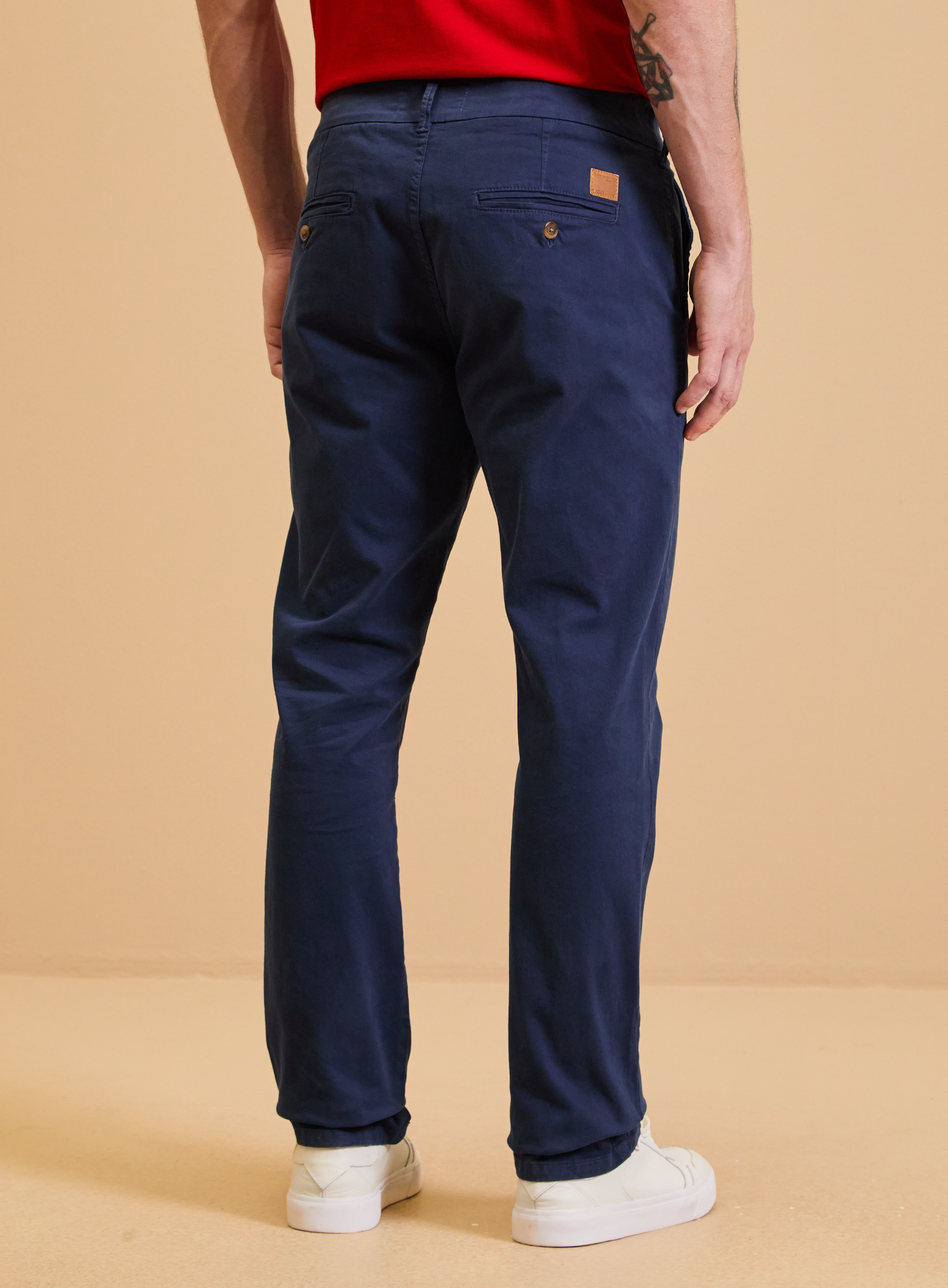CALÇA SARJA VITOR 38 AZUL OLYMPIC