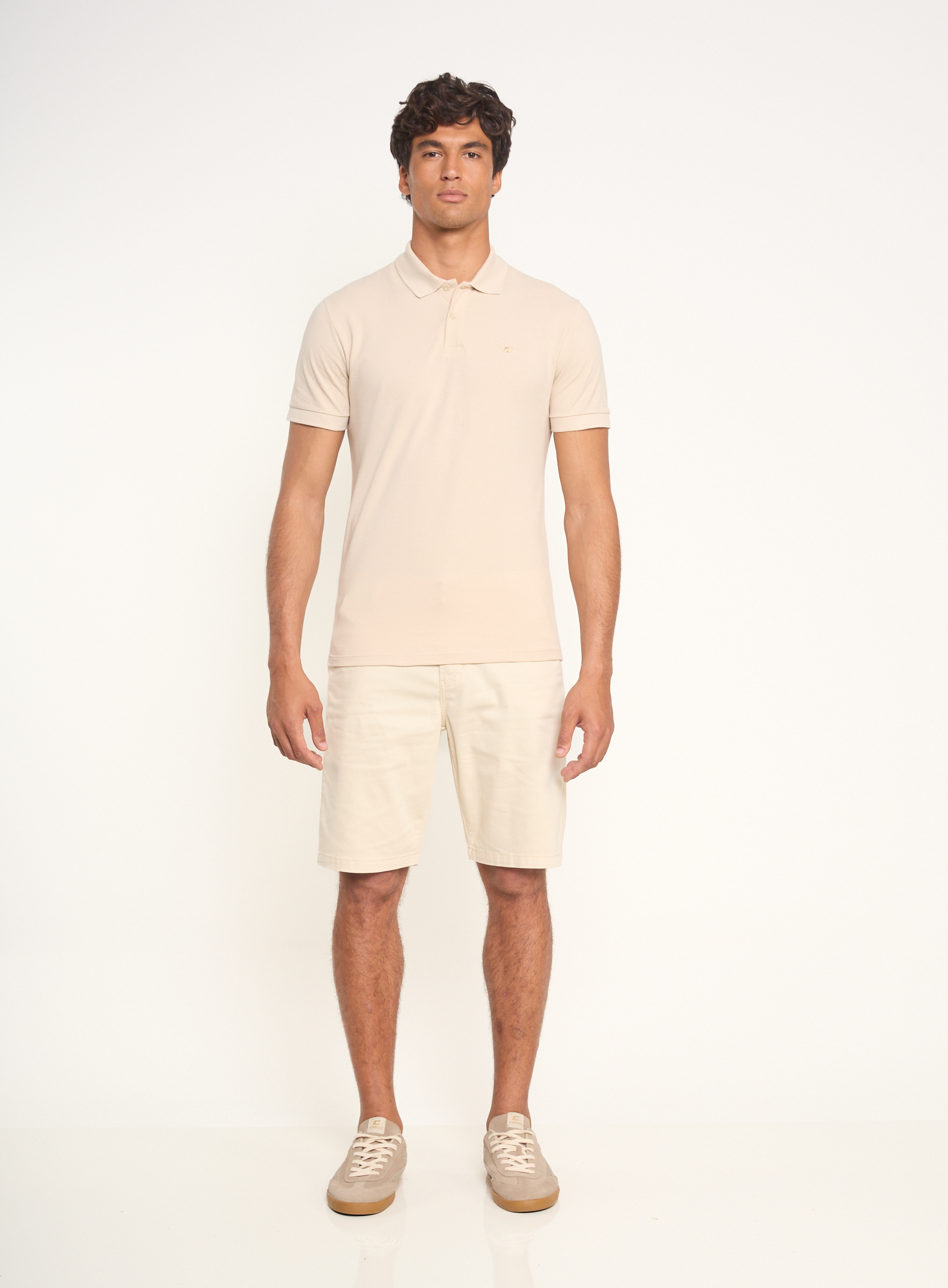 BERMUDA SARJA DAVI 40 BEGE TAUPE