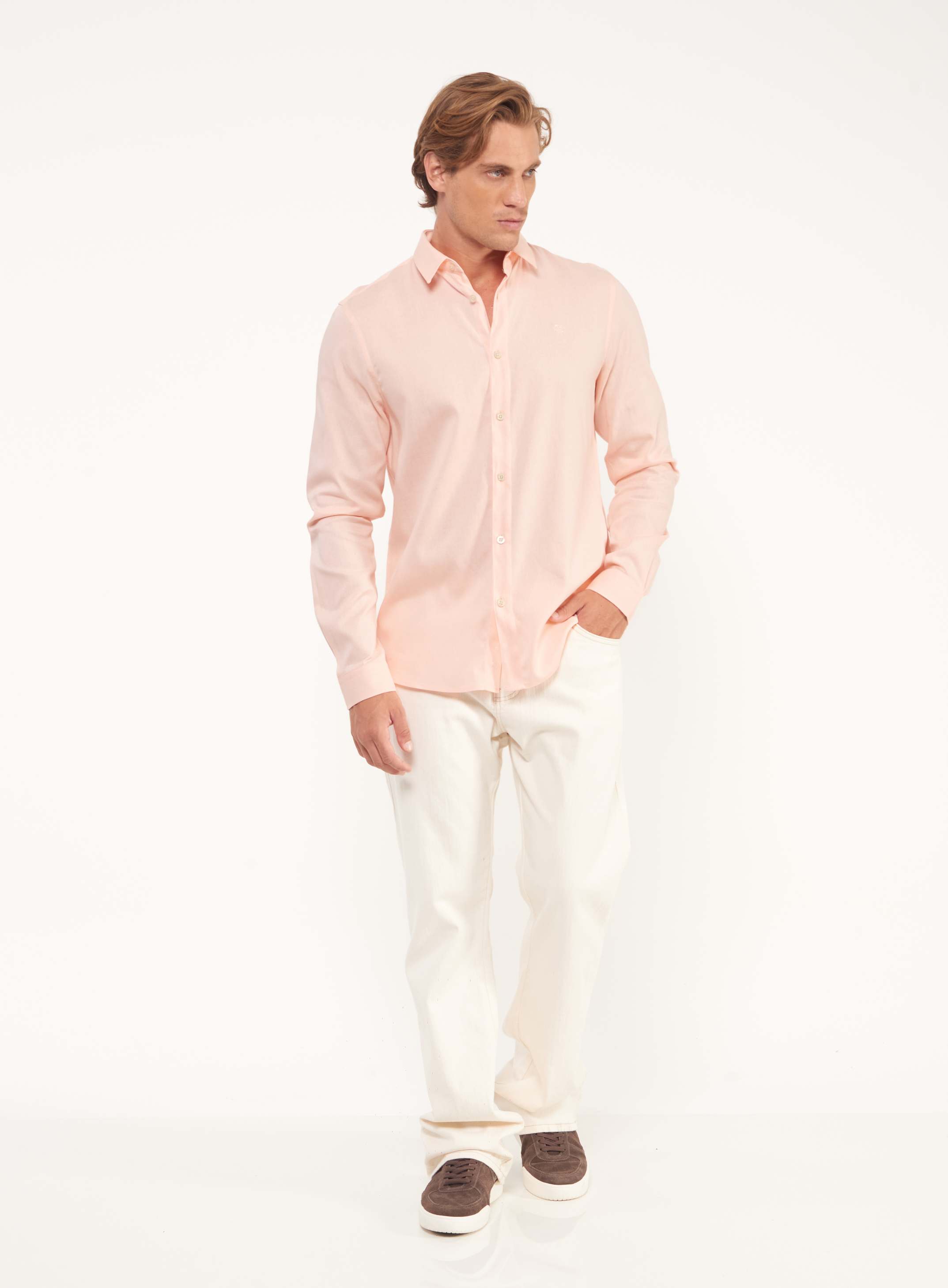 CAMISA LINHO RELAX G AZUL ELÚREO