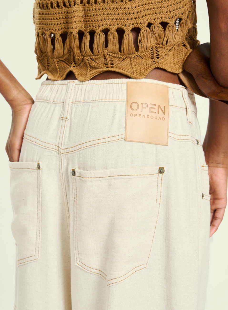 CALÇA LINHO 34 PT-MARFIM