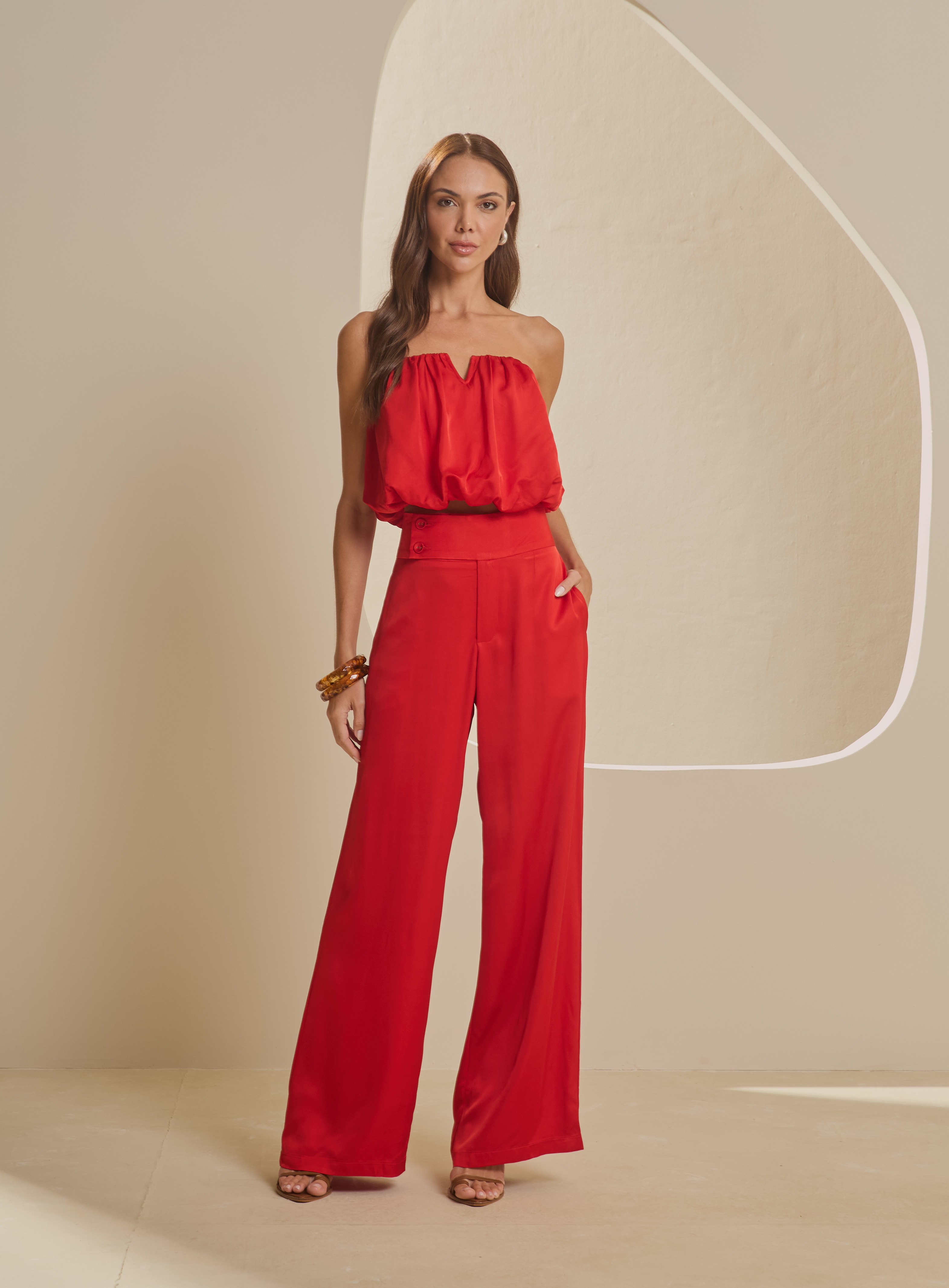 BLUSA FORUM G VERMELHO SPARKLY