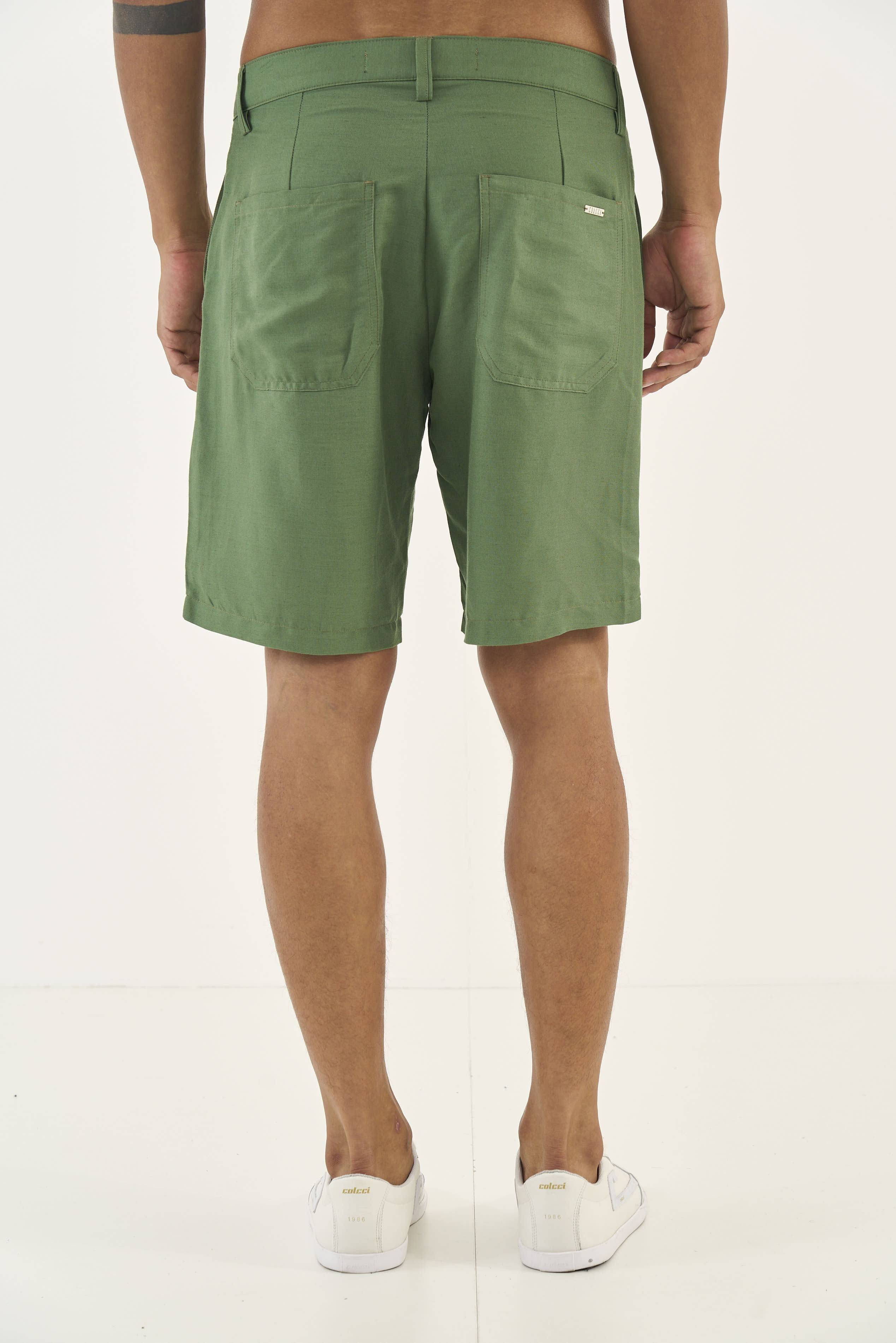 BERMUDA LINHO GG VERDE DRAGON