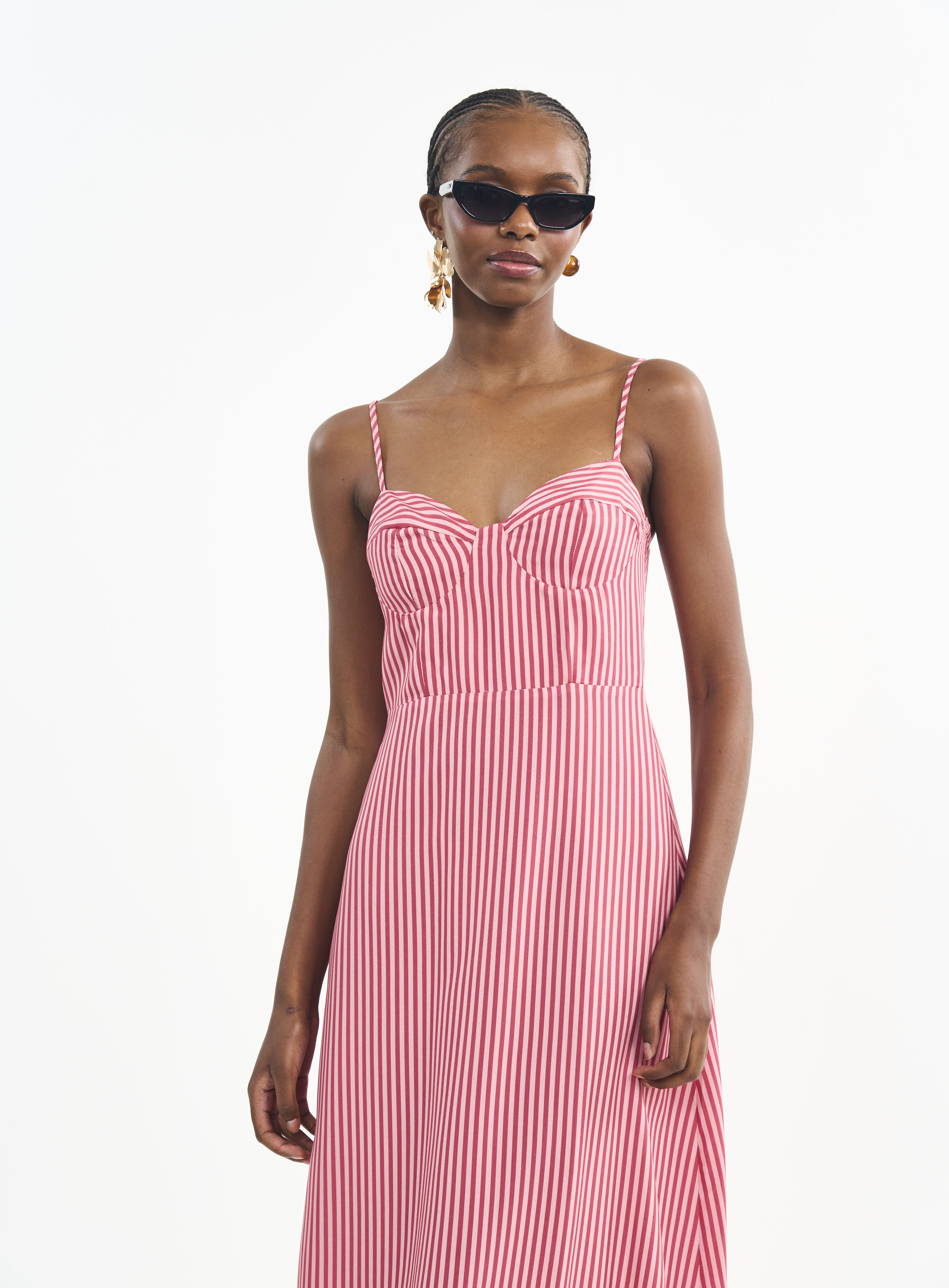 VESTIDO LISTRADO P LISTRADO PINK