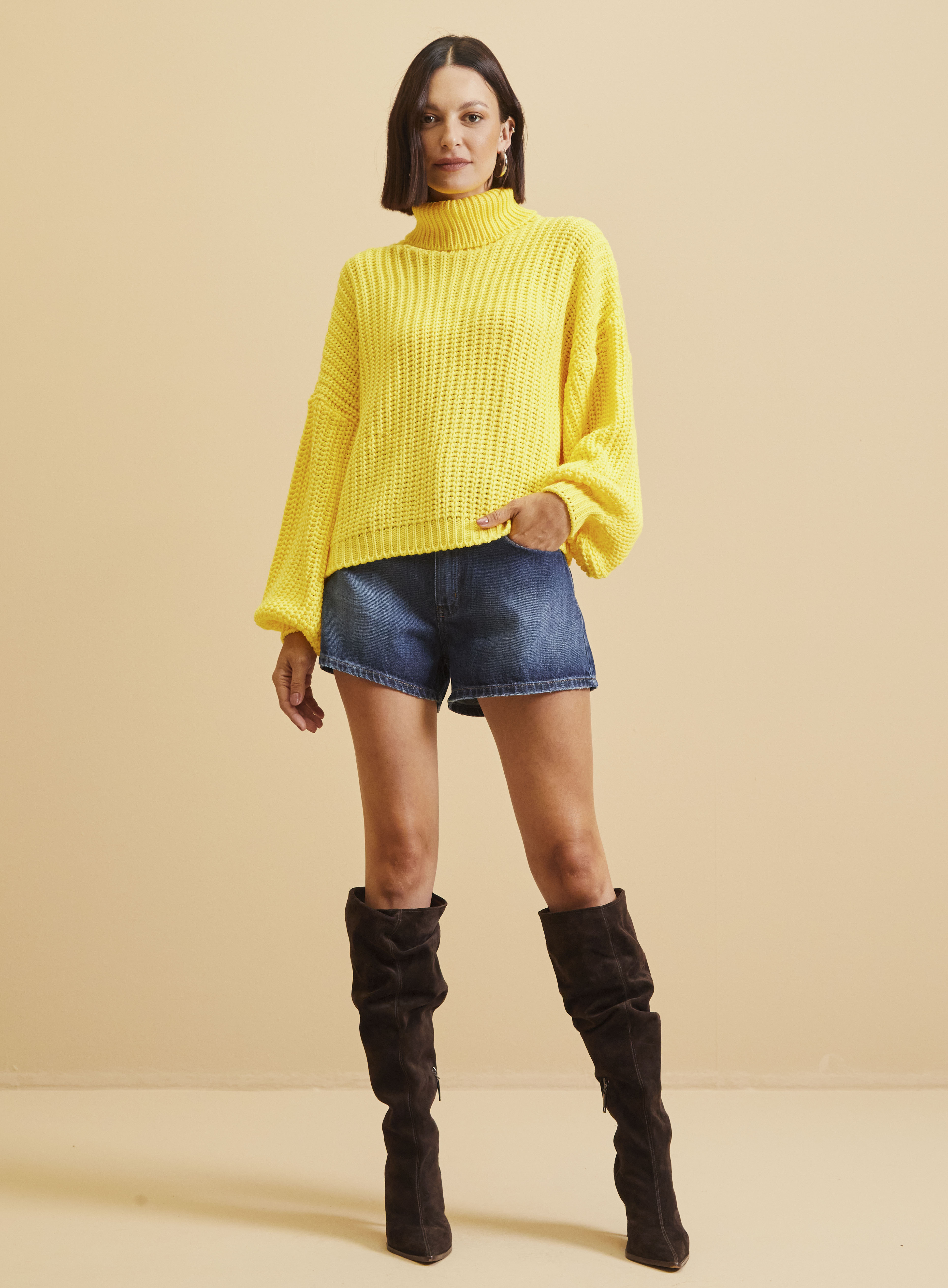 SHORT JEANS NINA 34 INDIGO