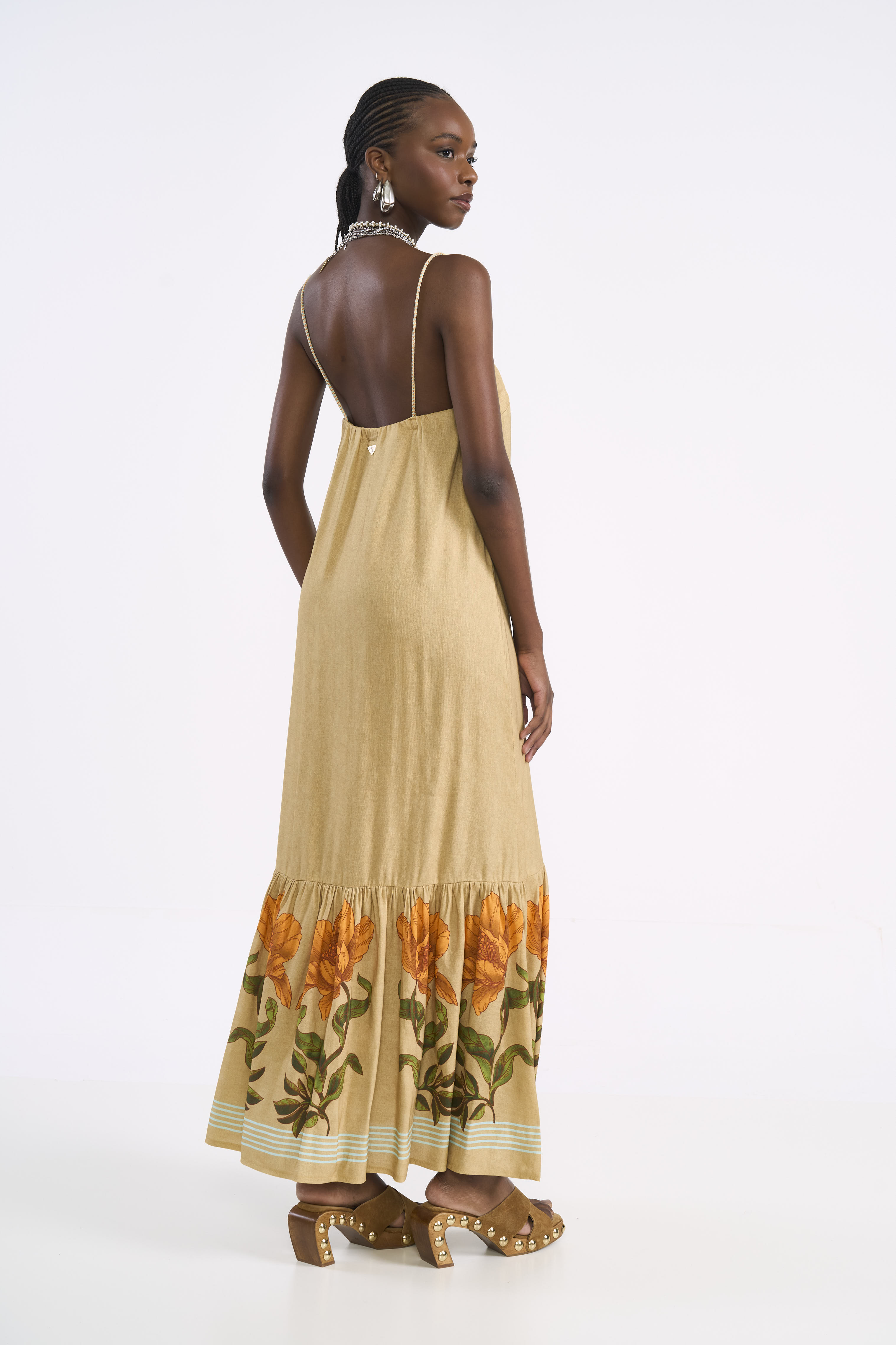 VESTIDO LINHO ESTAMPADO M MALFITANA II