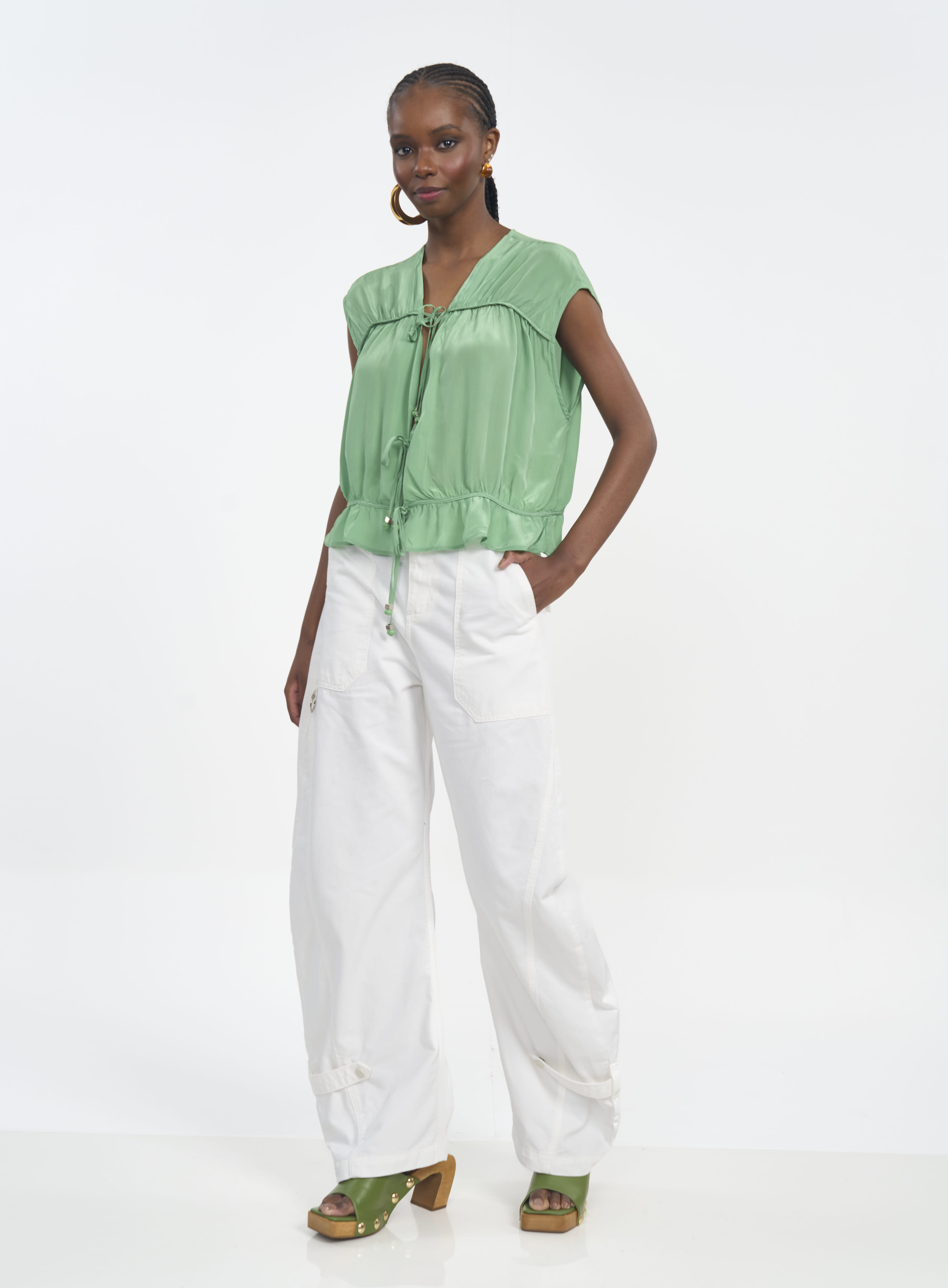 BLUSA COLCCI P VERDE VEGGIR