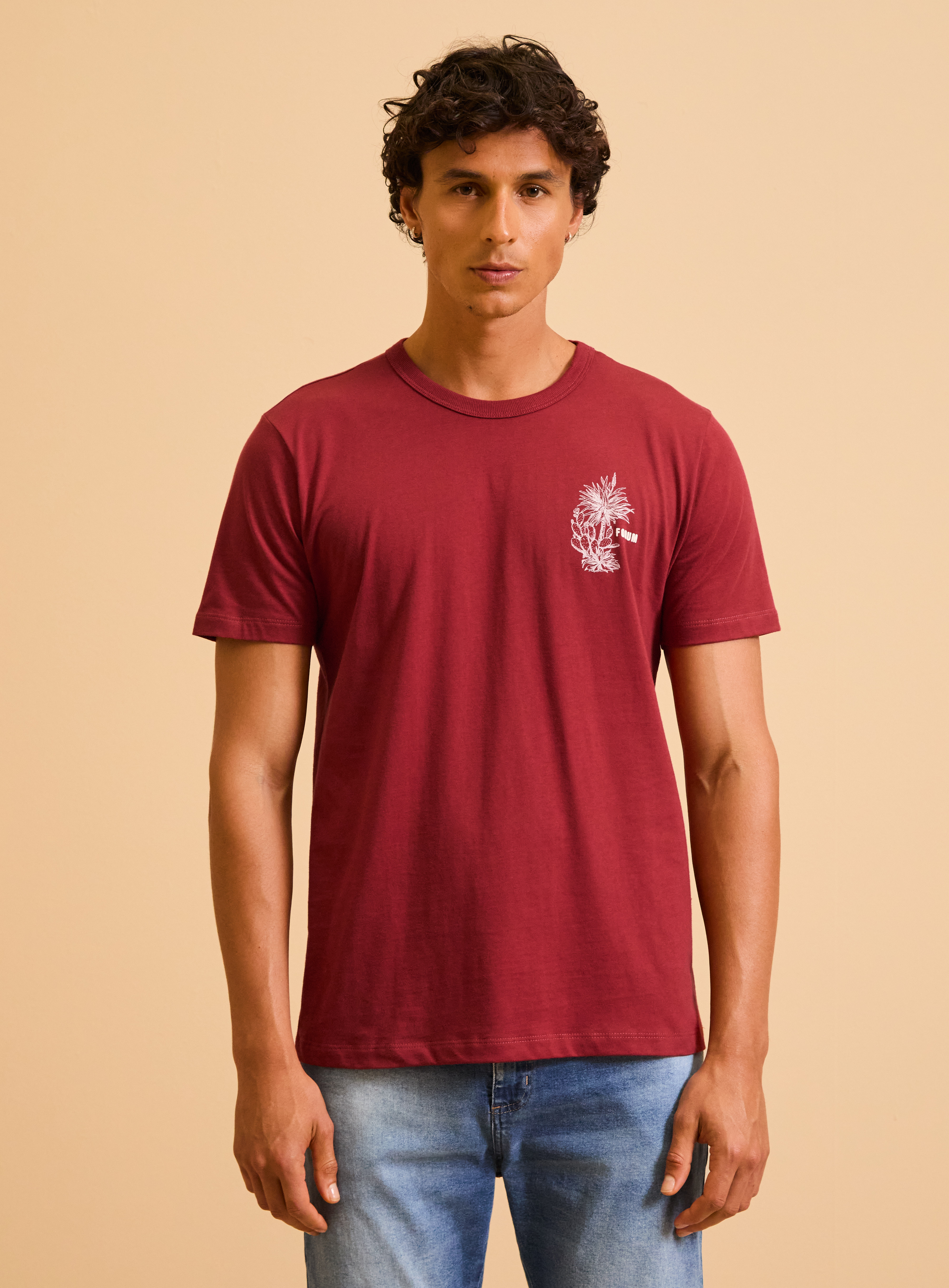CAMISETA FORUM M VERMELHO VIN ROUGE