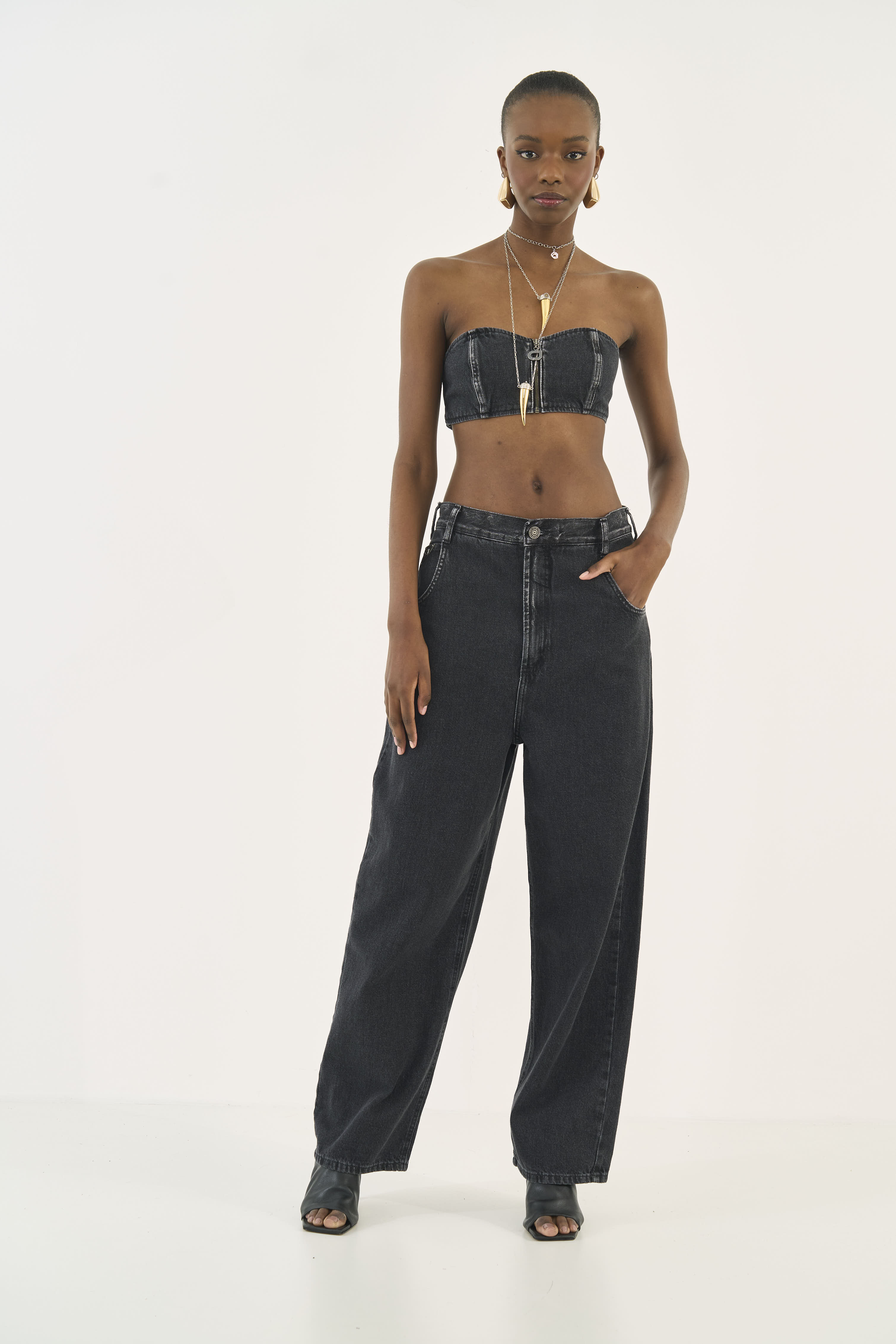 CALÇA JEANS CALIFÓRNIA 36 IND.PRETO