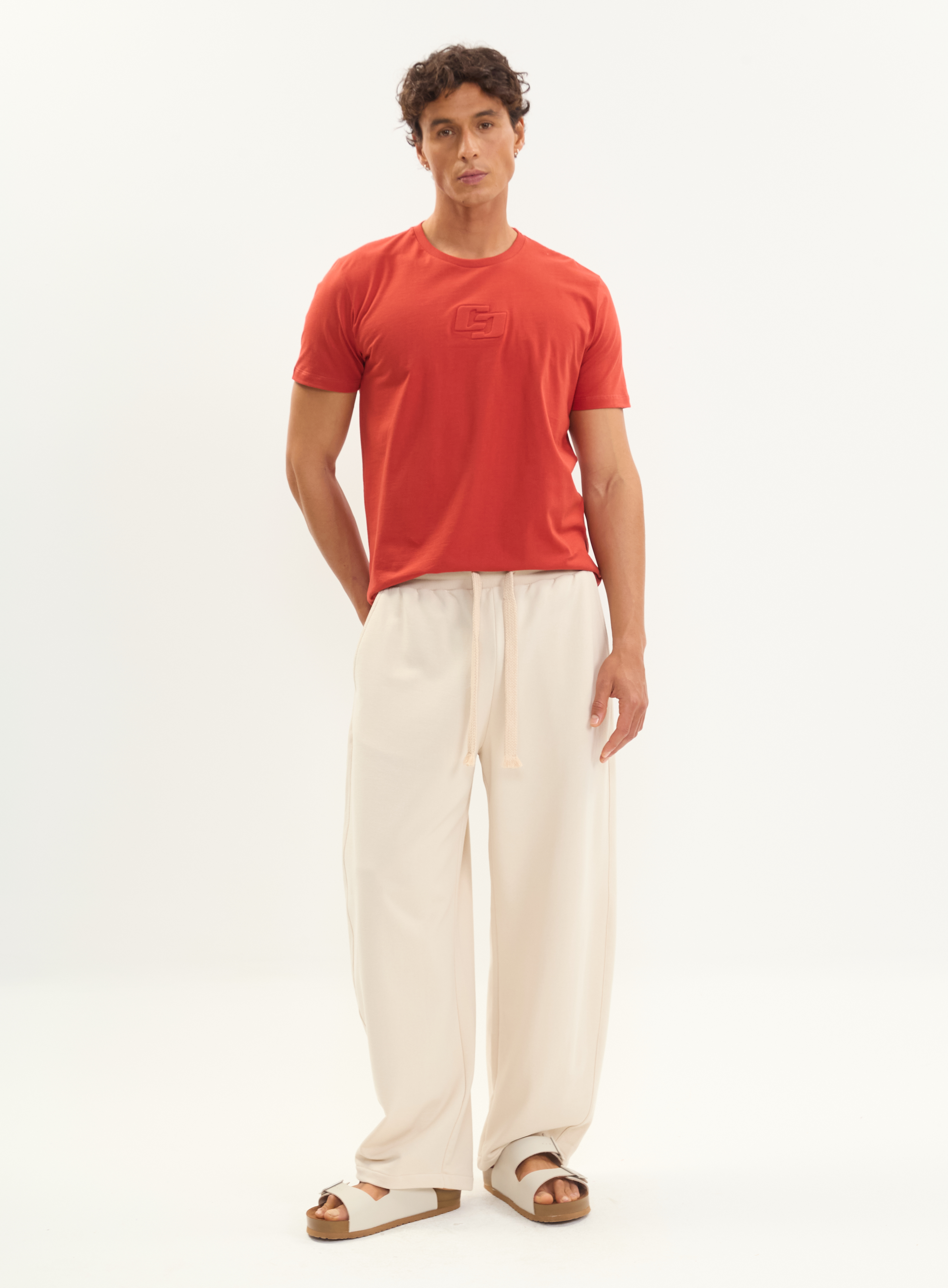 CAMISETA COLCCI GG VERMELHO BORDALESA
