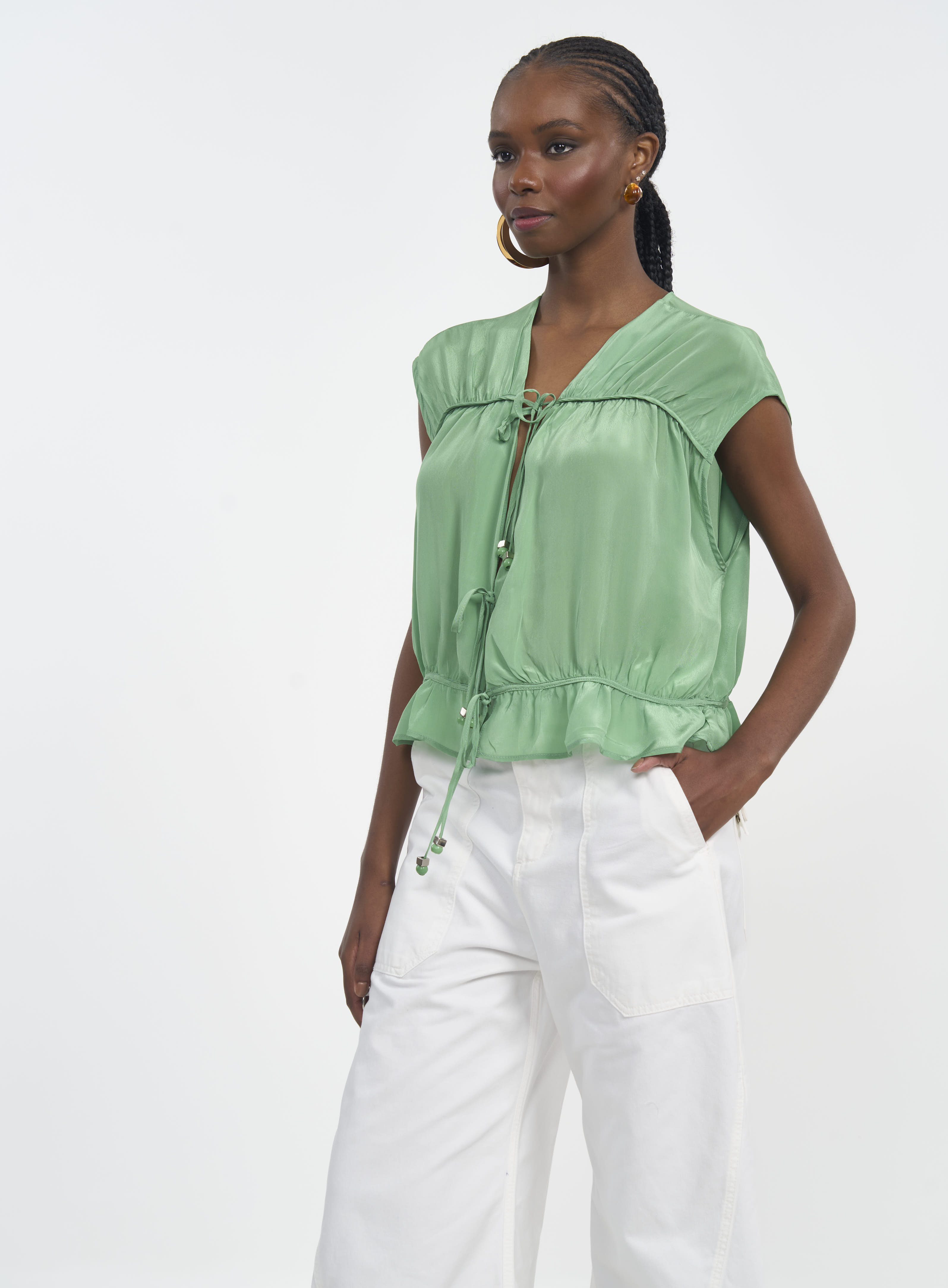 BLUSA COLCCI P VERDE VEGGIR