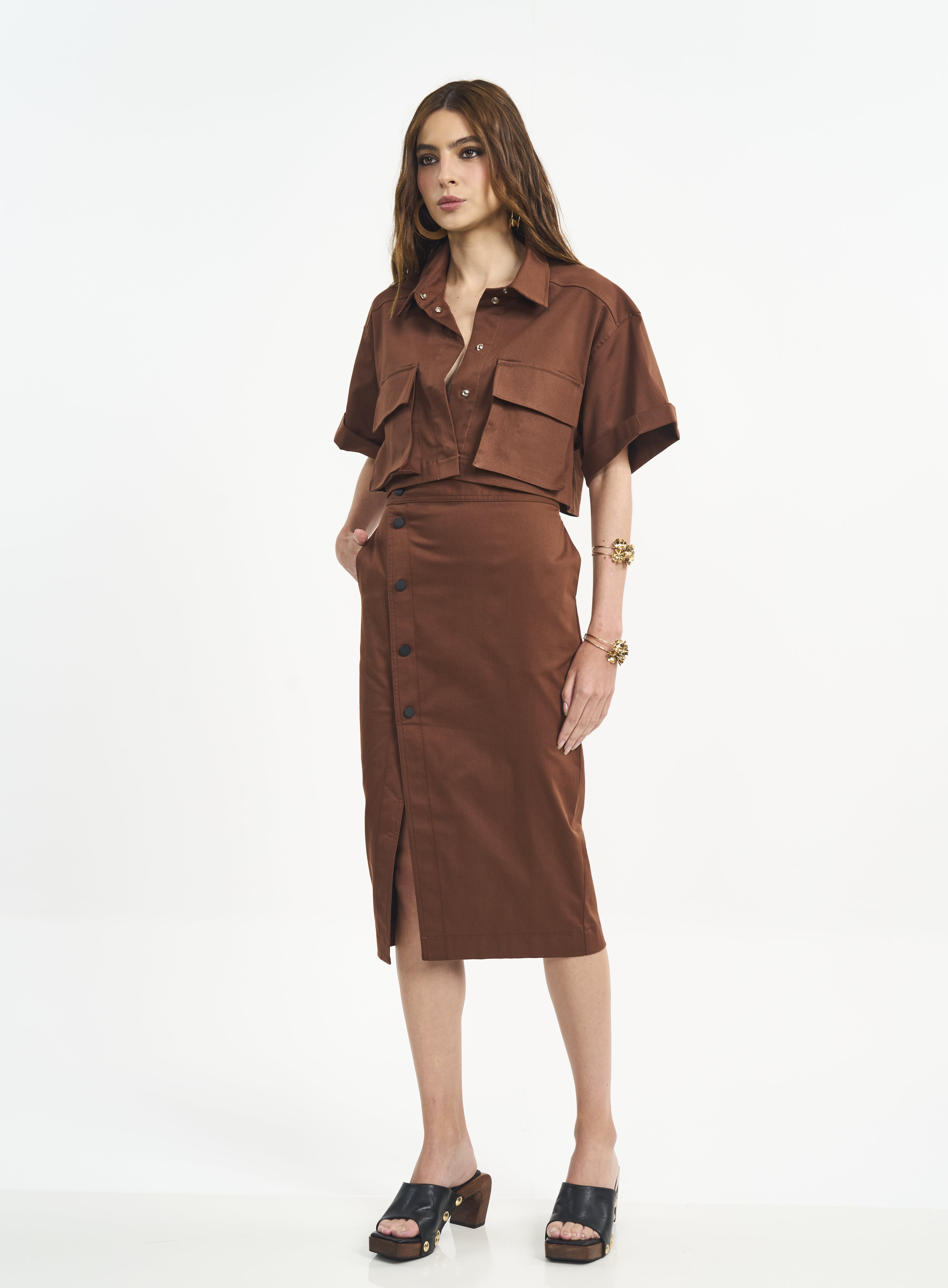 JAQUETA COLCCI P MARROM TIRAMISU