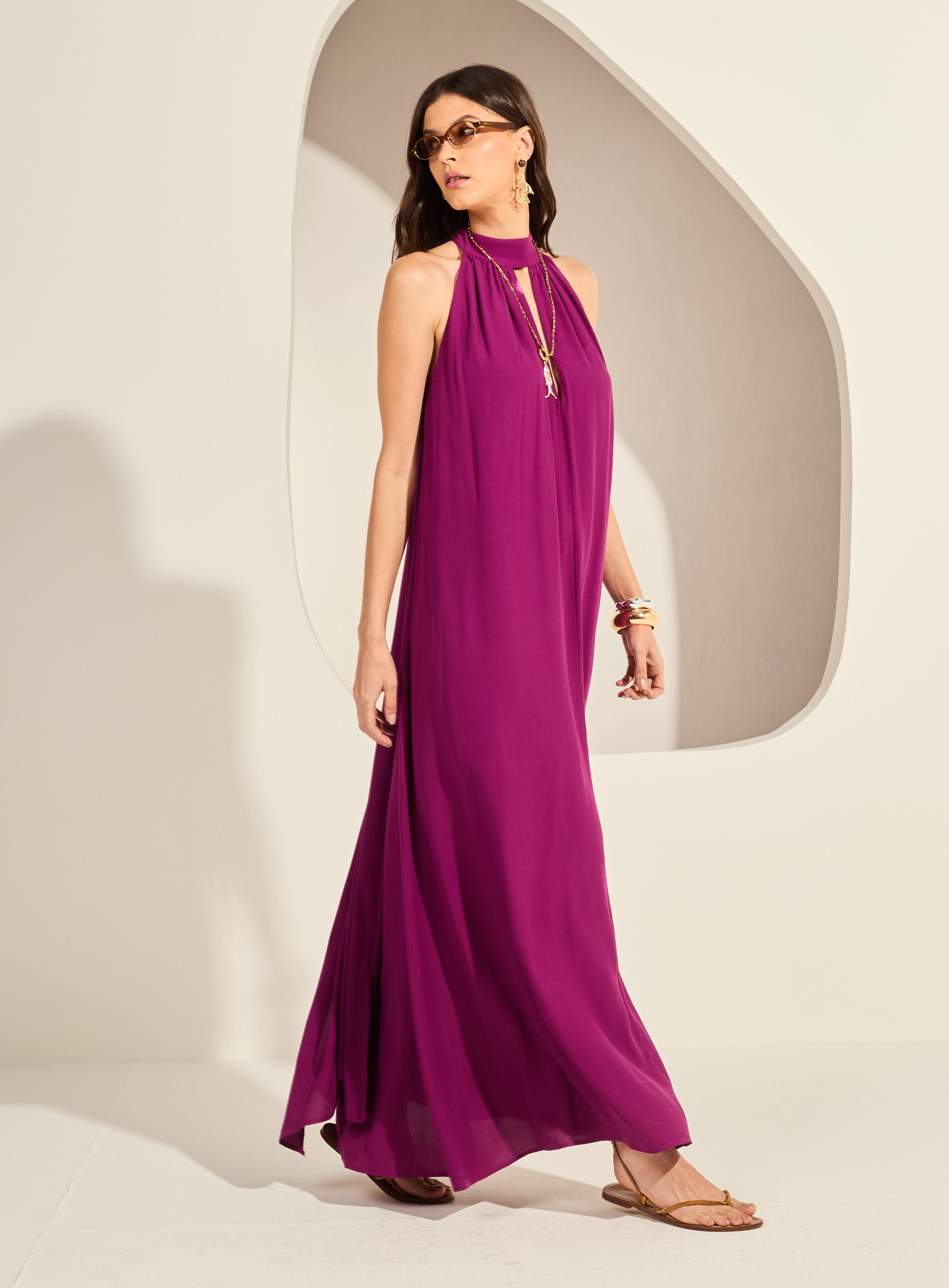 VESTIDO FORUM G ROXO ORCHID TIN