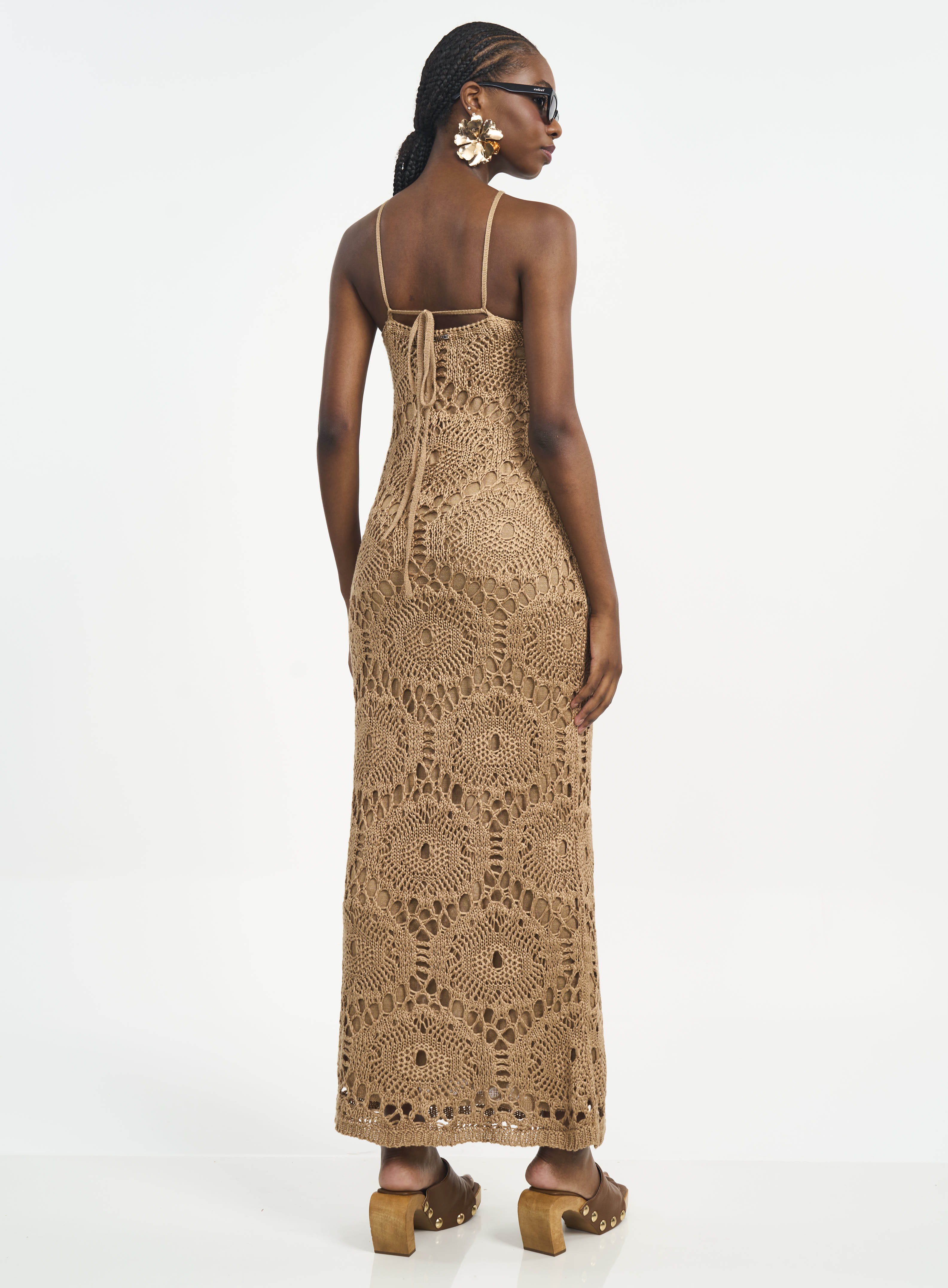 VESTIDO TRICÔ P BEGE SOYBEAN