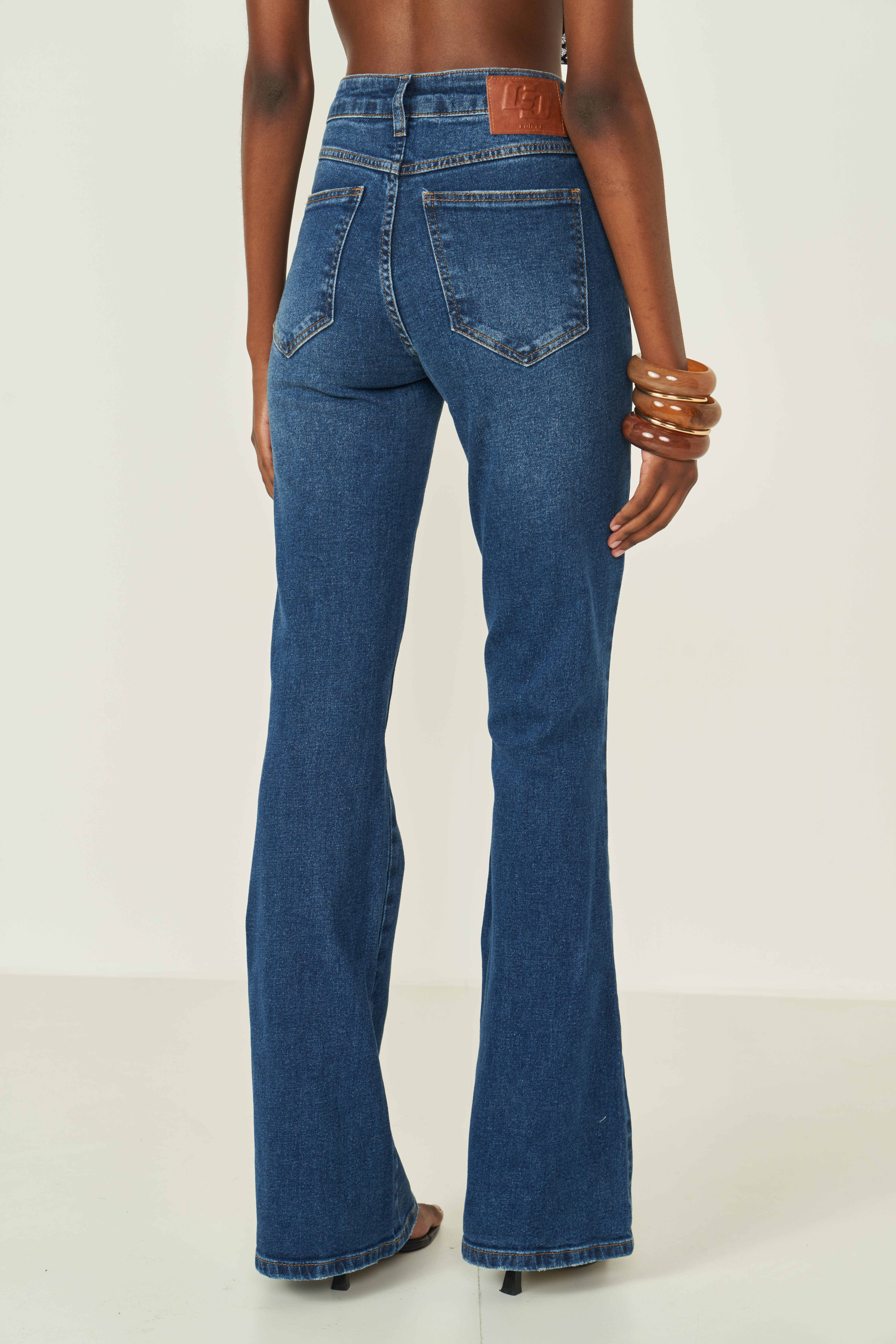 CALÇA JEANS BIA FLARE 44 INDIGO