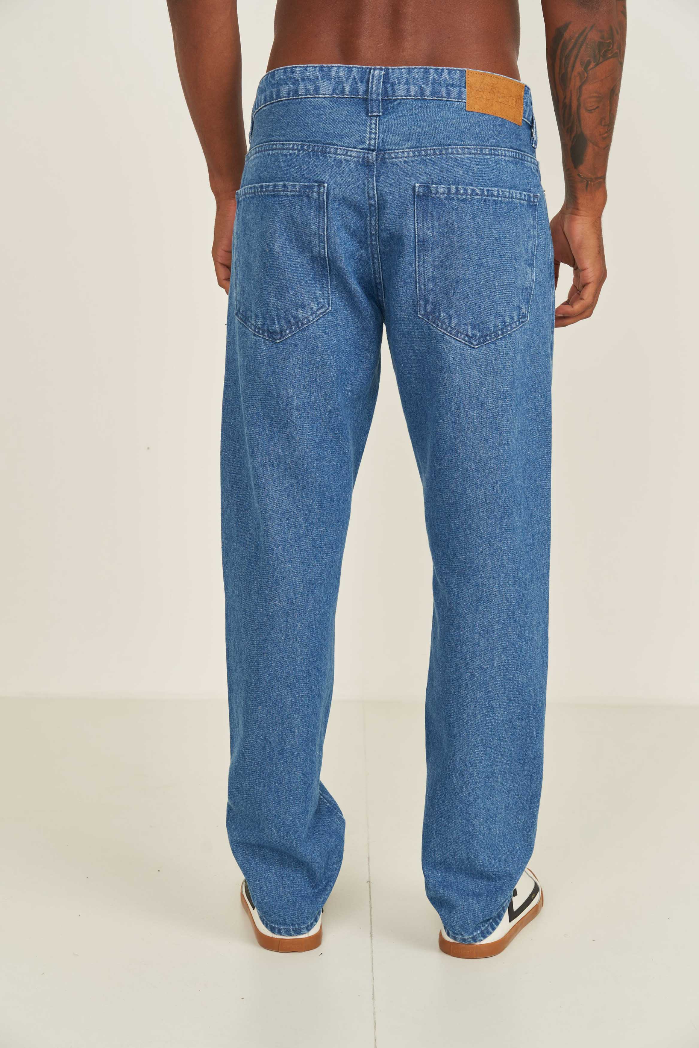 CALÇA JEANS RETA 42 INDIGO