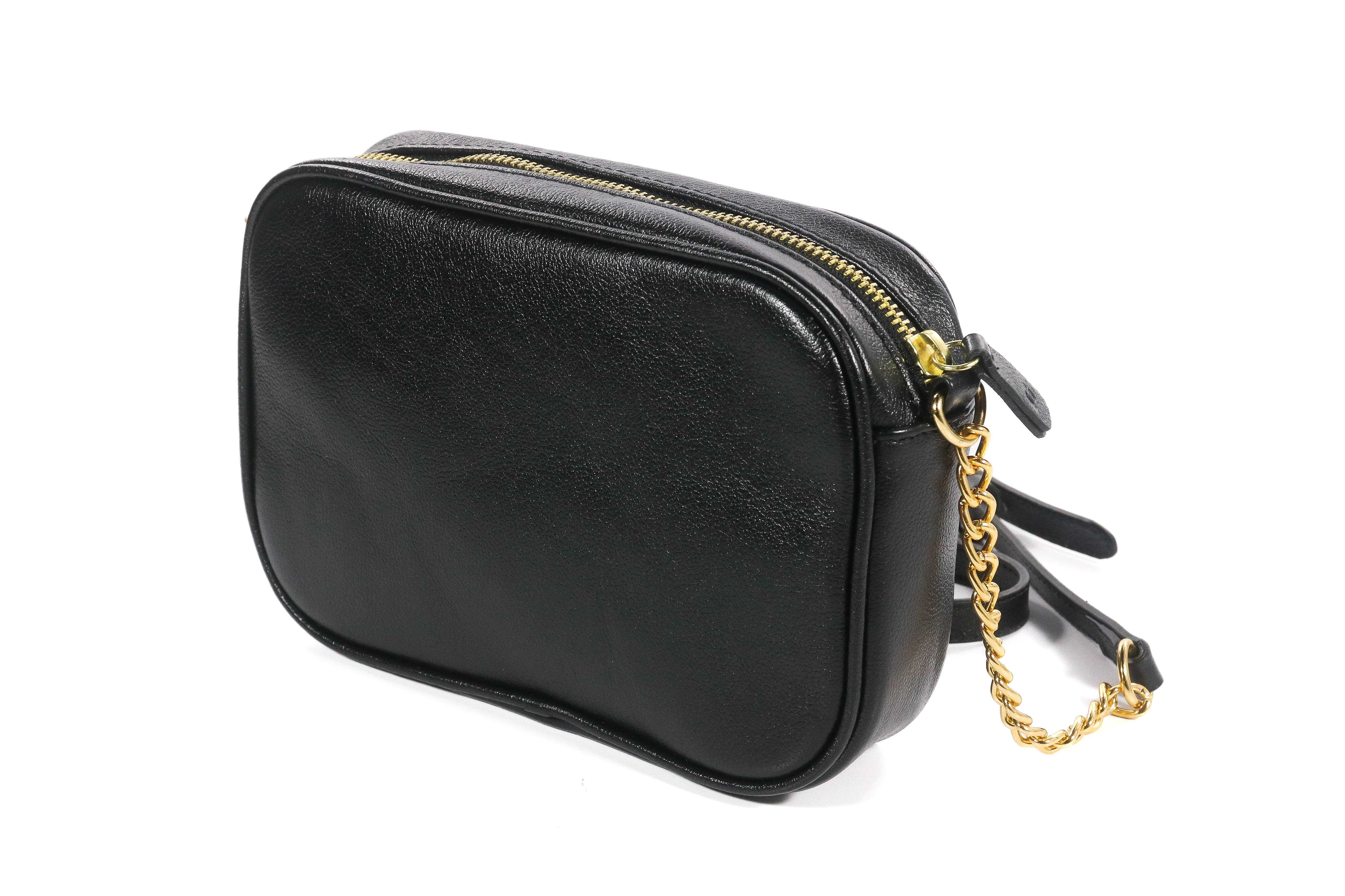 BOLSA  COLCCI CAMERA BAG COURO U PRETO